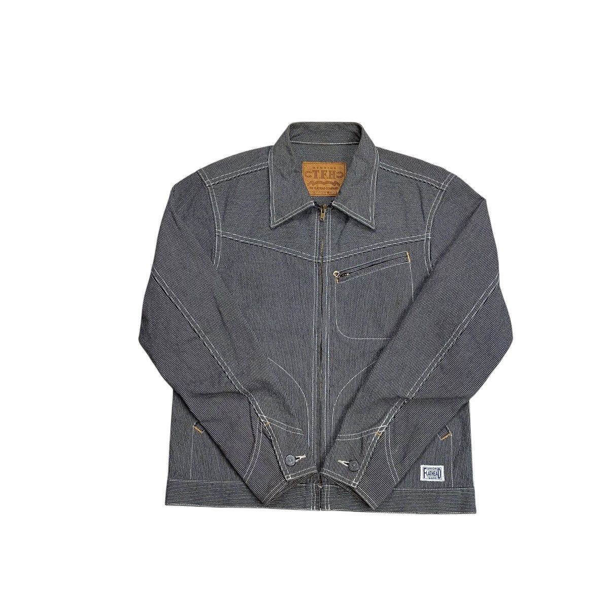 The Flat Head The Flat Head Lot PHJ-02W Hickory Stripe Work Jacket Size US L / EU 52-54 / 3 - 4 Thumbnail