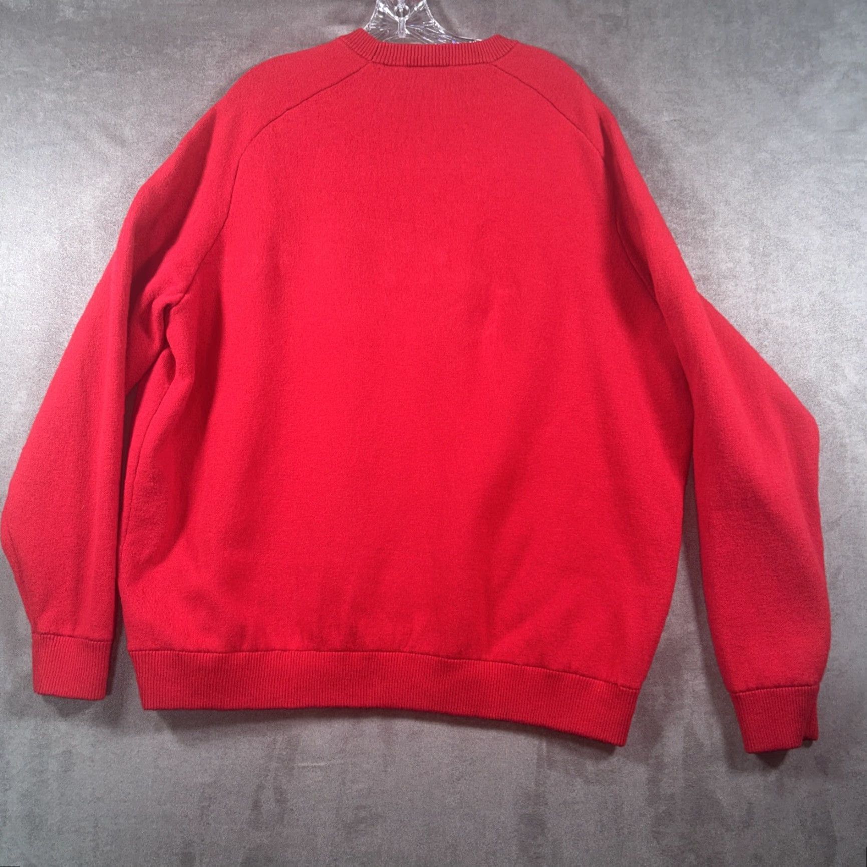 Lacoste VINTAGE Lacoste Sweatshirt Alligator Spellout Mens Red Sweater Pullover FR 9 4XL Size US XXL / EU 58 / 5 - 7 Thumbnail