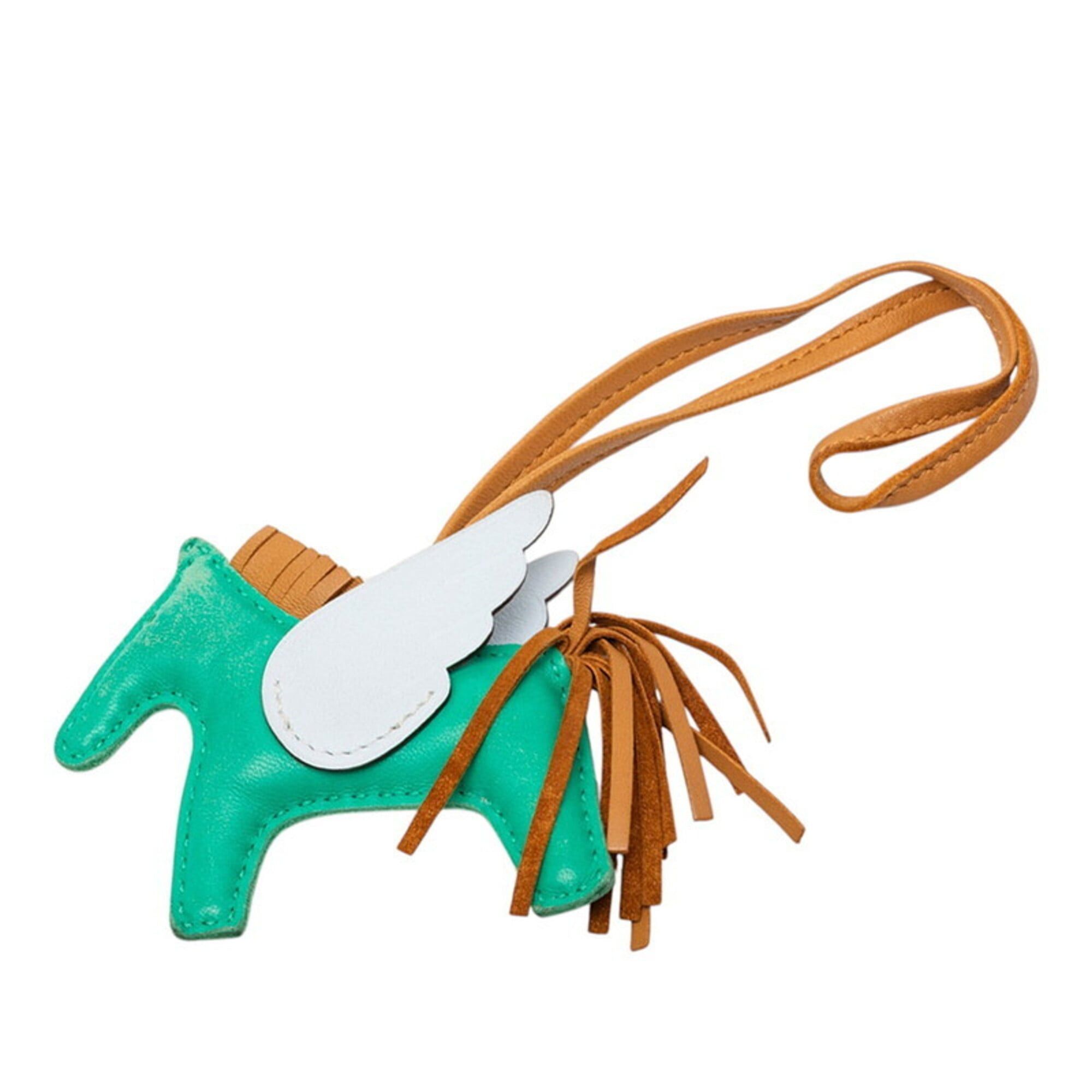 Hermes Hermes Rodeo Pegasus PM Accessory Bag Charm Keychain Mint Sesame Blue Brume Agneau Milo Women's HERMES Size ONE SIZE - 1 Thumbnail