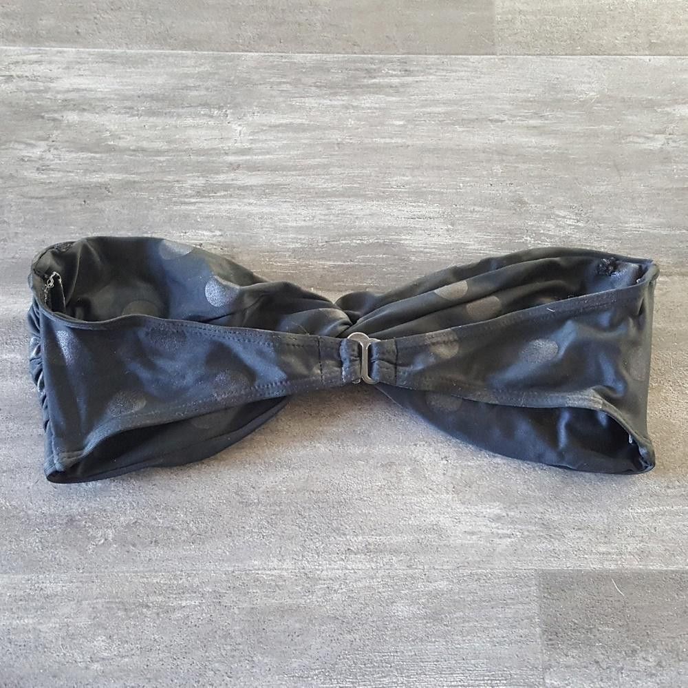Designer Black Twist 99 Bandeau Bikini Top Size ONE SIZE - 2 Thumbnail