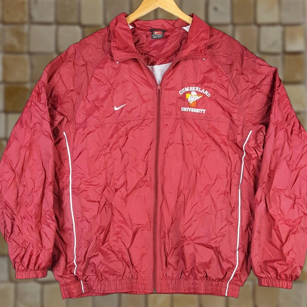 Nike VINTAGE Nike Cumberland University Basketball Men's Size L Swoosh Windbreaker Jacket Size US L / EU 52-54 / 3 - 1 Thumbnail