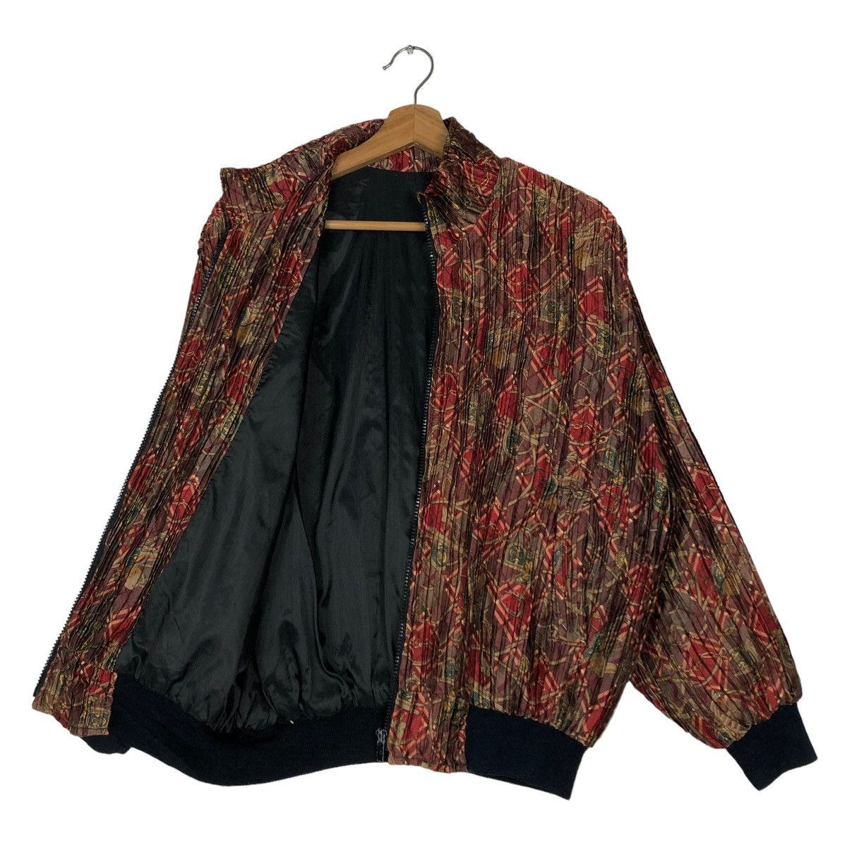 Japanese Brand 🔥RARE VINTAGE BOMBER JACKET PLEATED DESIGN ISSEY MIYAKE Size US M / EU 48-50 / 2 - 11 Thumbnail