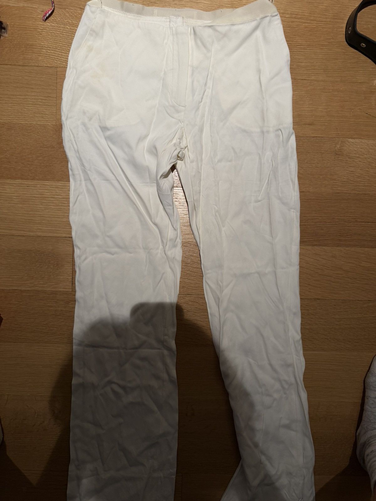 Lanvin Lanvin mid rise wide leg pants white Size 27" / US 4 / IT 40 - 1 Thumbnail