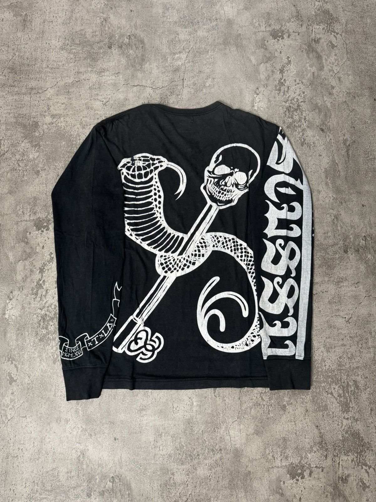 Stussy VINTAGE 90’S SKULL SNAKE LONGSLEEVE T-SHIRT 🔥RARE🔥 Size US M / EU 48-50 / 2 - 1 Thumbnail