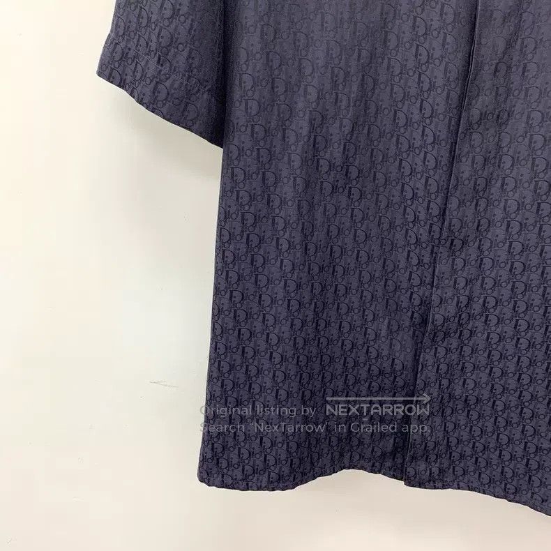 Dior Dior Size 41 Dark blue logo old flower full print mulberry Size US XXS / EU 40 - 4 Thumbnail