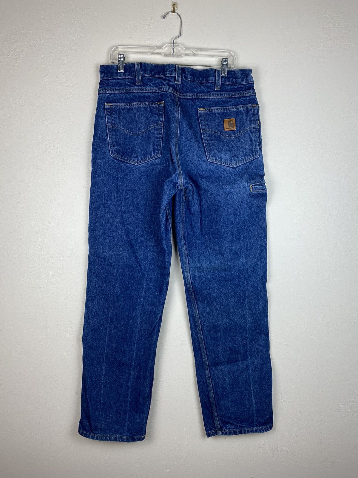 Carhartt × Vintage Vintage Carhartt Carpenter Blue Denim Jeans 6 Pocket Size US 34 / EU 50 - 1 Thumbnail
