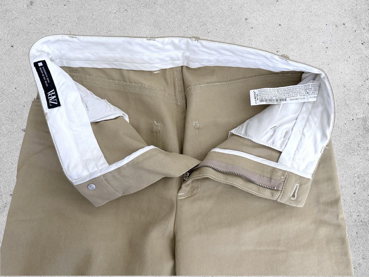 Zara Zara Cotton Canvas Pants Size US 29 - 3 Thumbnail