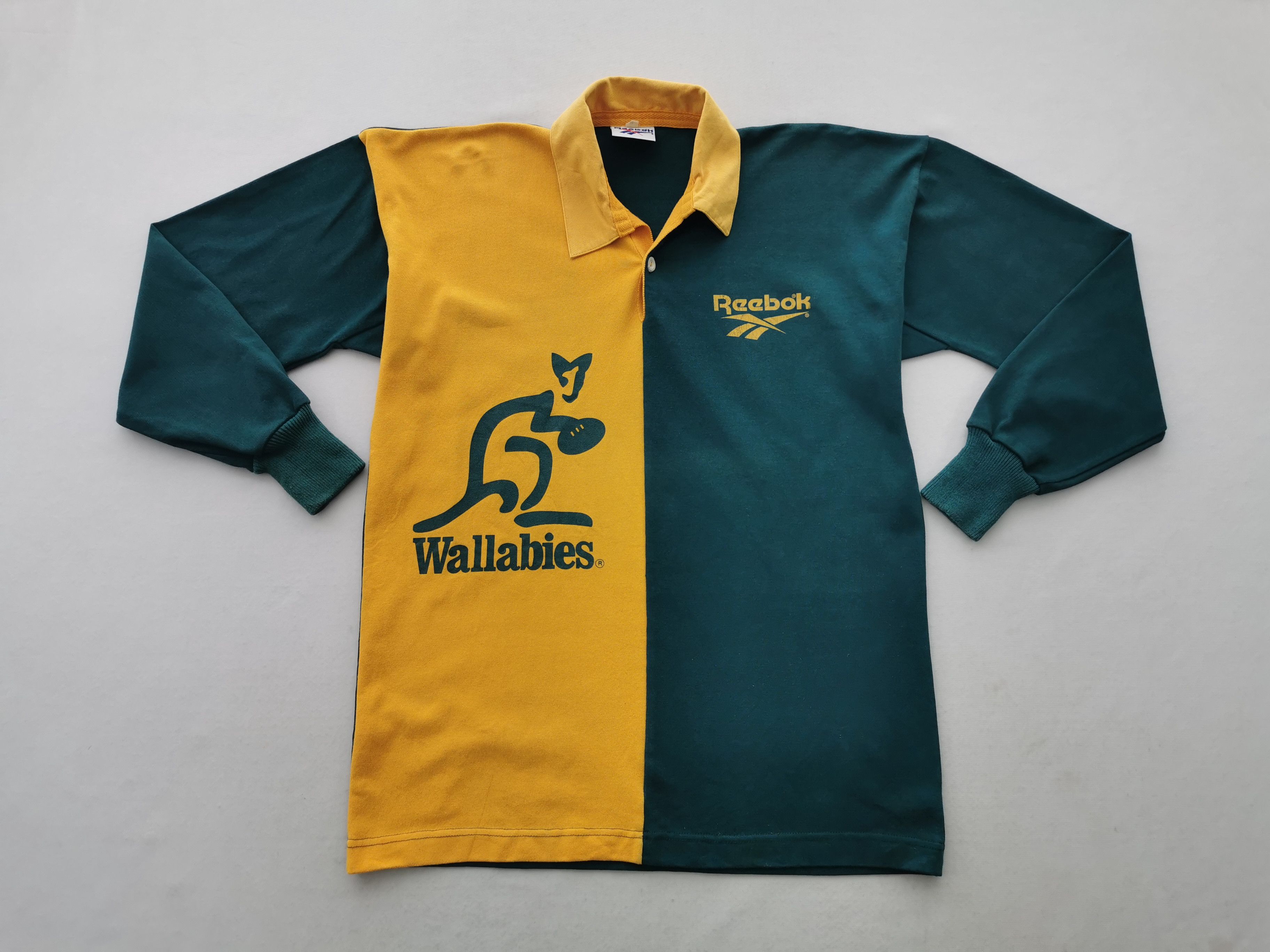 Reebok Vintage 90's Reebok Australian Rugby Wallabies Polo Shirt Size US M / EU 48-50 / 2 - 1 Thumbnail