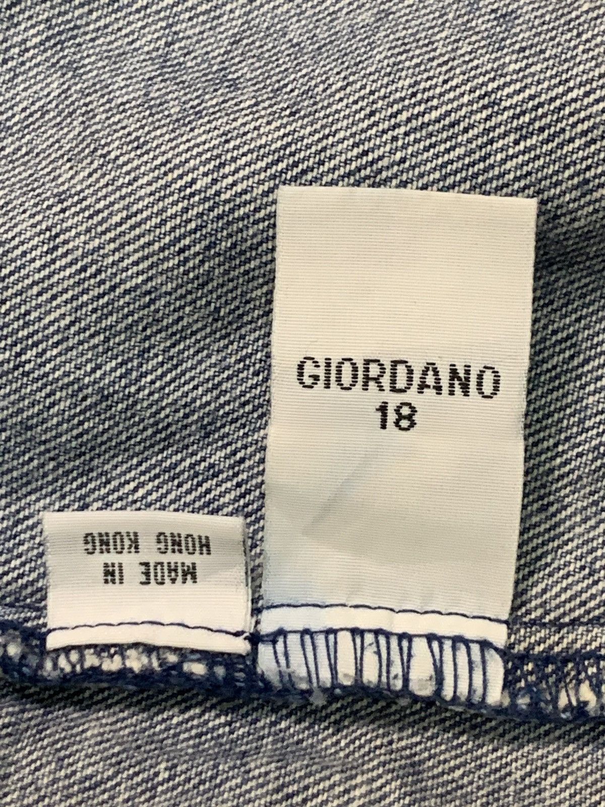 Giordano Rare Design Giordano Snap Button Denim Hoodie Size US L / EU 52-54 / 3 - 5 Thumbnail