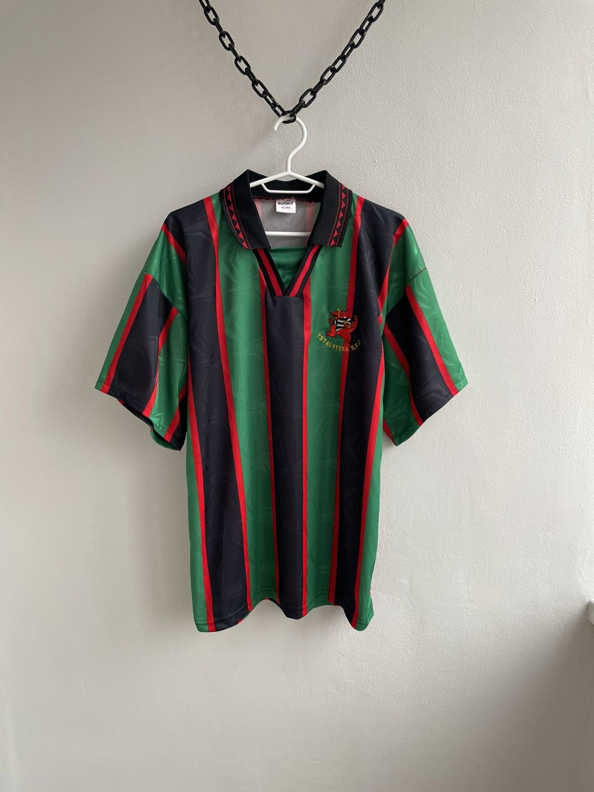 Vintage Ystalyfera RFC 1995 1996 Rugby Jersey Shirt Eurokit Vintage Size US L / EU 52-54 / 3 - 1 Thumbnail