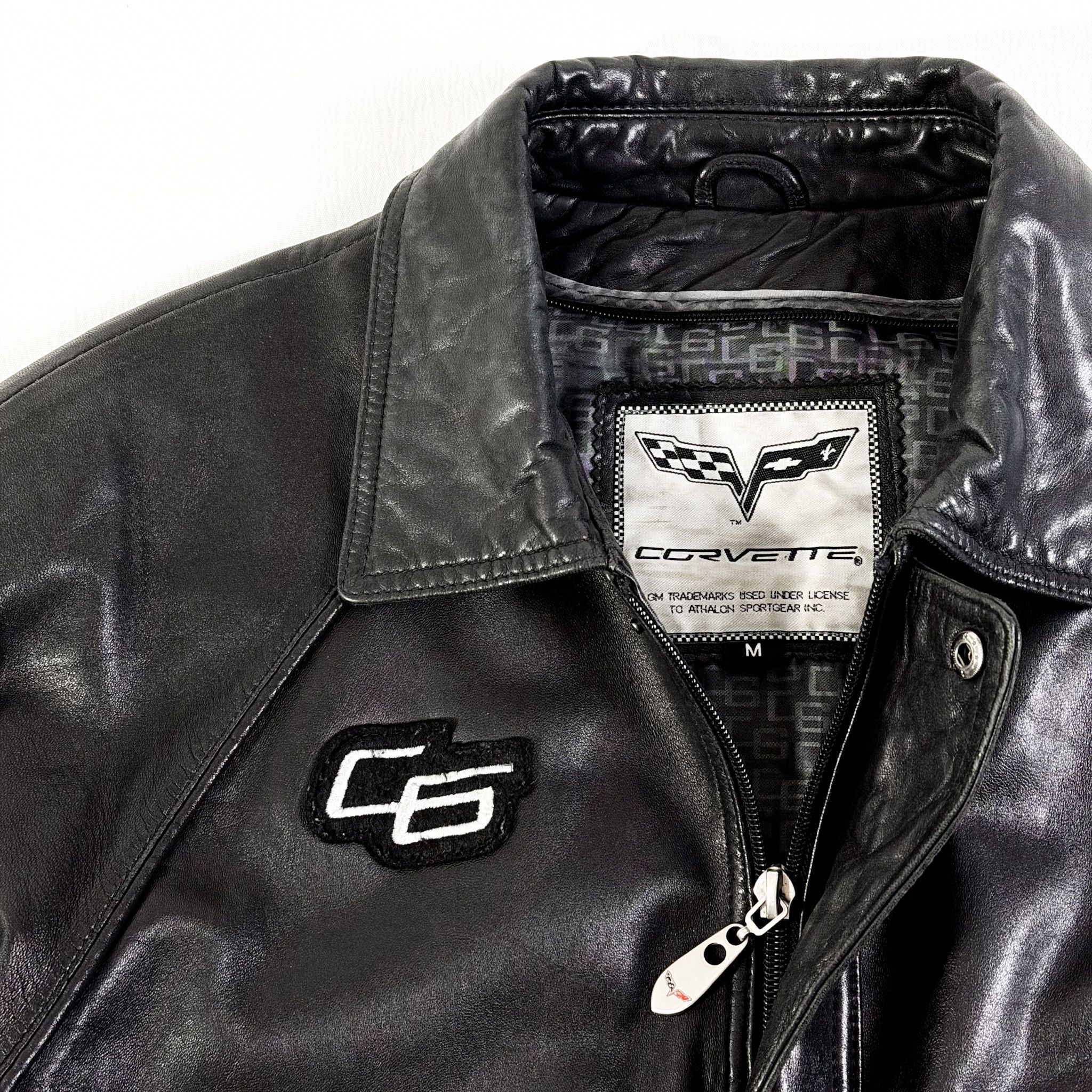 Vintage Y2K Corvette Lambskin Leather Bomber Jacket Size US M / EU 48-50 / 2 - 5 Thumbnail