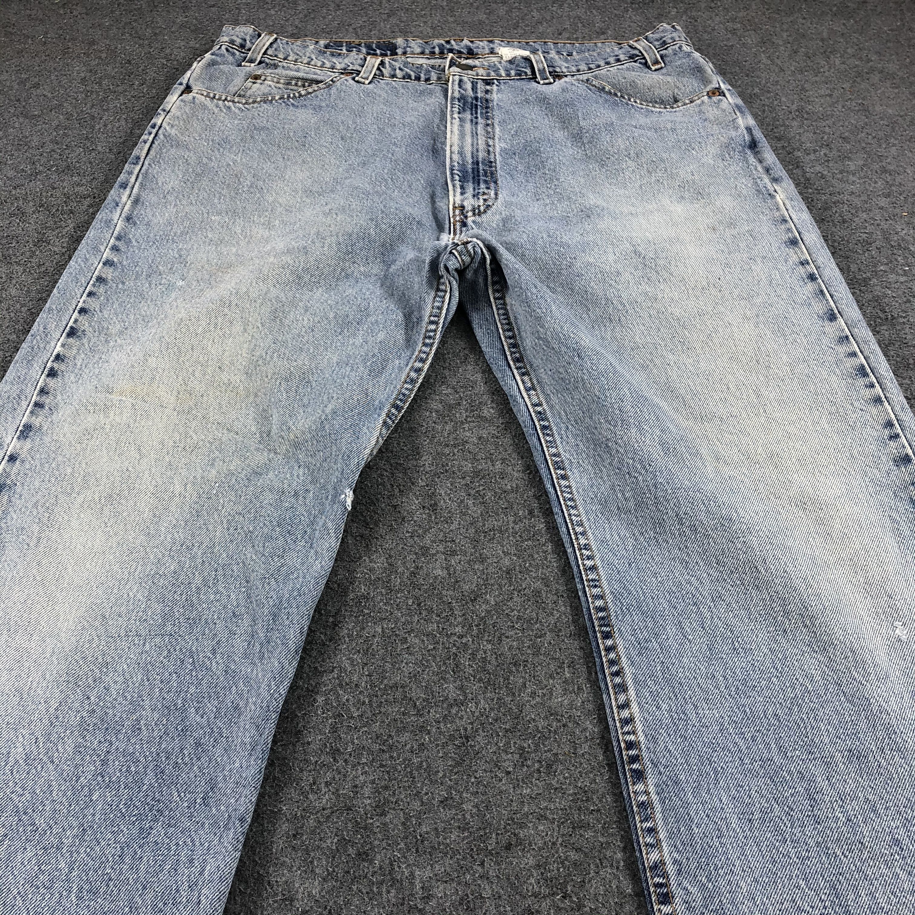 Levi's Light Washed 90s Vintage Levis 505 Jeans-J1116 Size US 38 / EU 54 - 3 Thumbnail