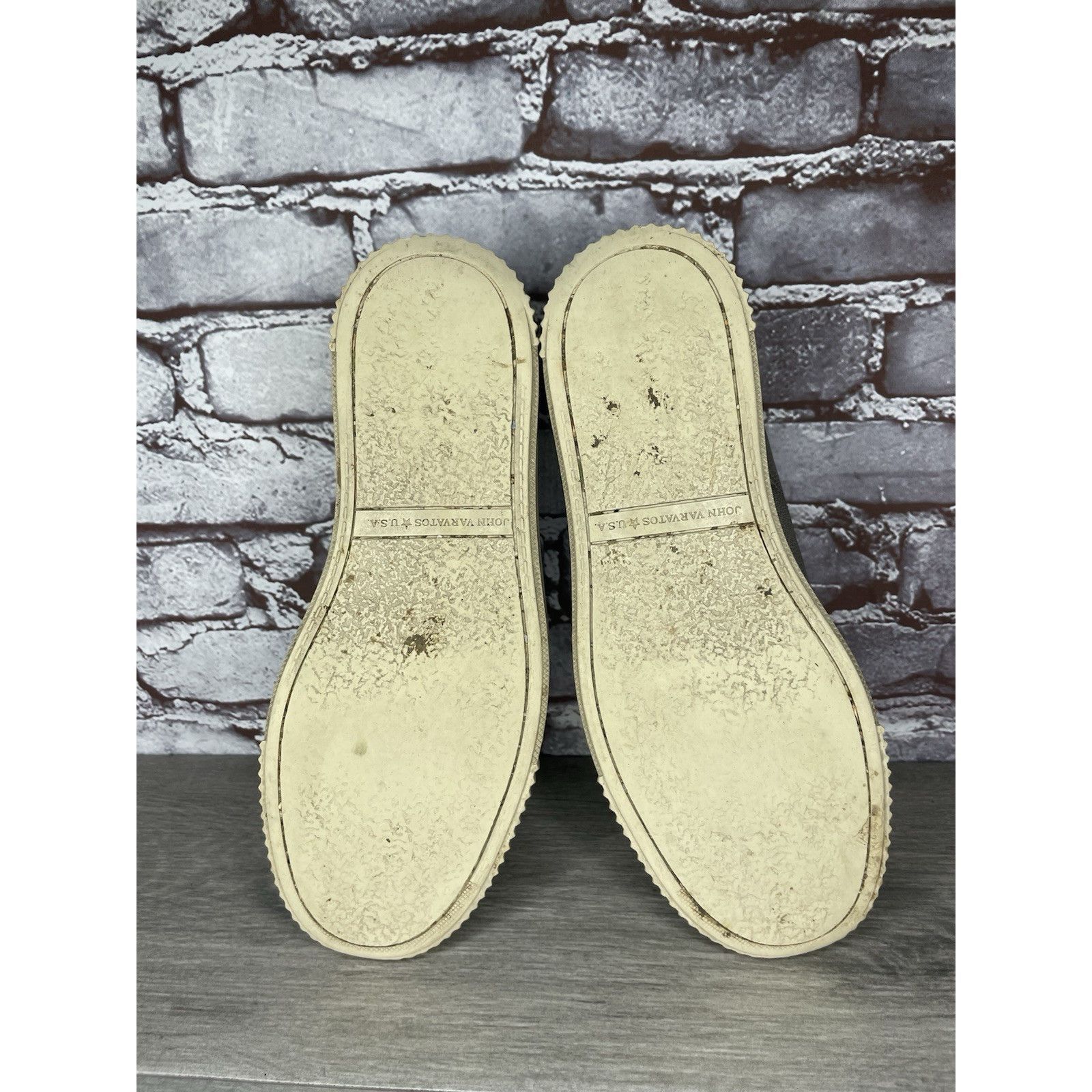 John Varvatos John Varvatos USA Gray Leather Casual Low Top Sneakers Shoes Size US 7.5 / EU 40-41 - 6 Thumbnail