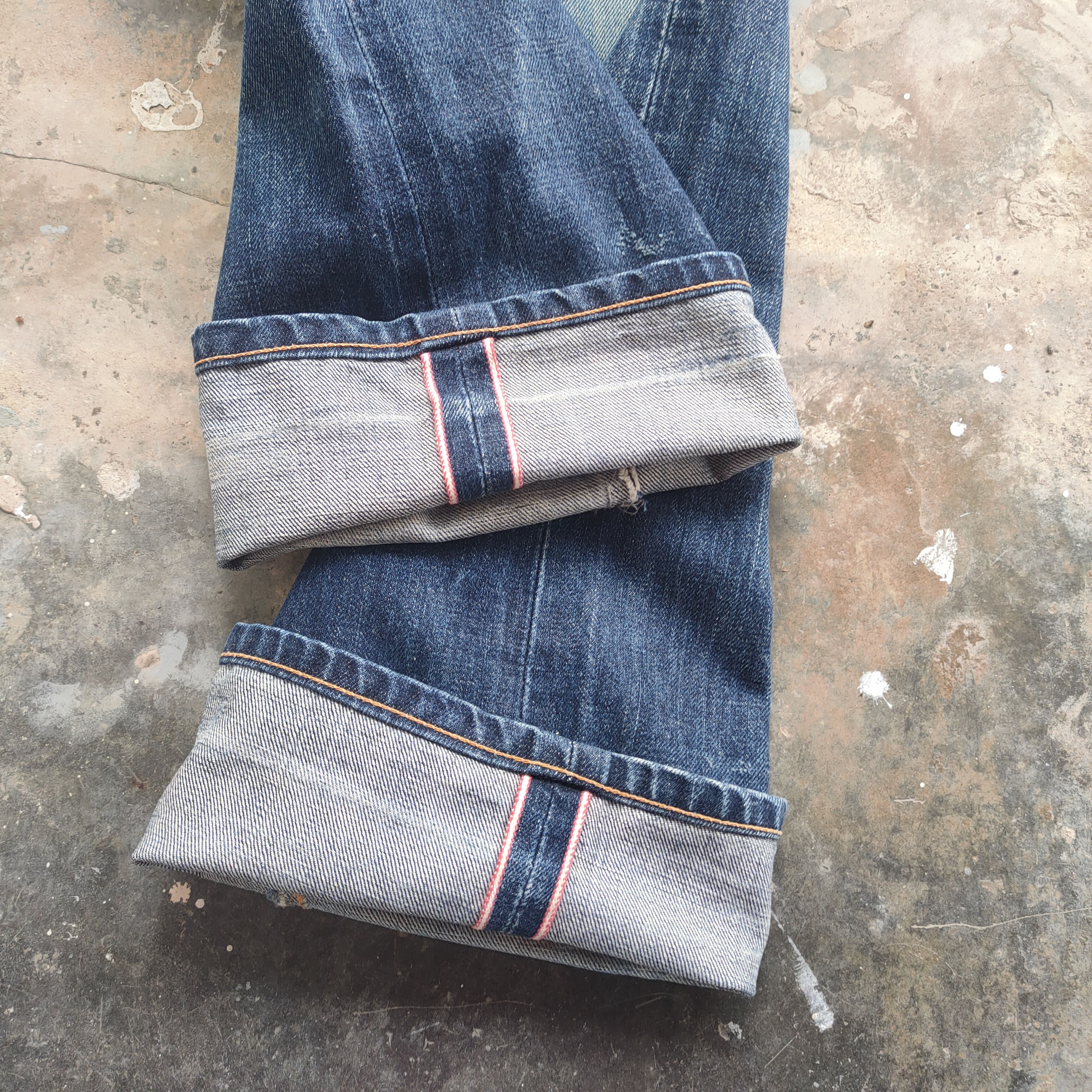 Japanese Brand W32 VINTAGE ROTAR SELVEDGE FADED RIPPED JEANS DENIM PANTS Size US 32 / EU 48 - 14 Thumbnail