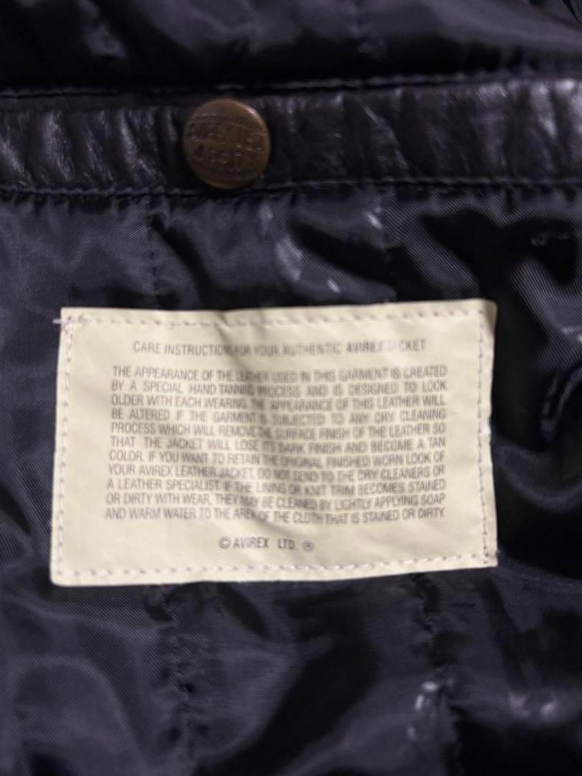 Avirex Avirex - XXL Black Leather Varsity Jacket with Embroidered Size US XXL / EU 58 / 5 - 6 Thumbnail