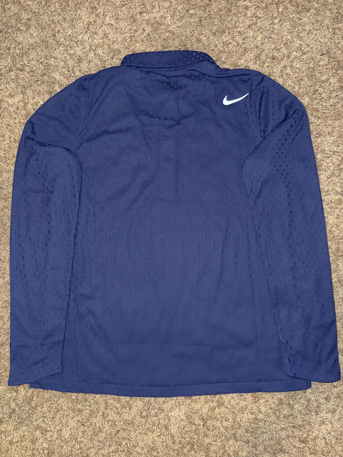 Nike Nike Women’s Tour Blue Dri-FIT ADV Golf Long Sleeve Polo Shirt MSRP $90 Size M / US 6-8 / IT 42-44 - 8 Thumbnail