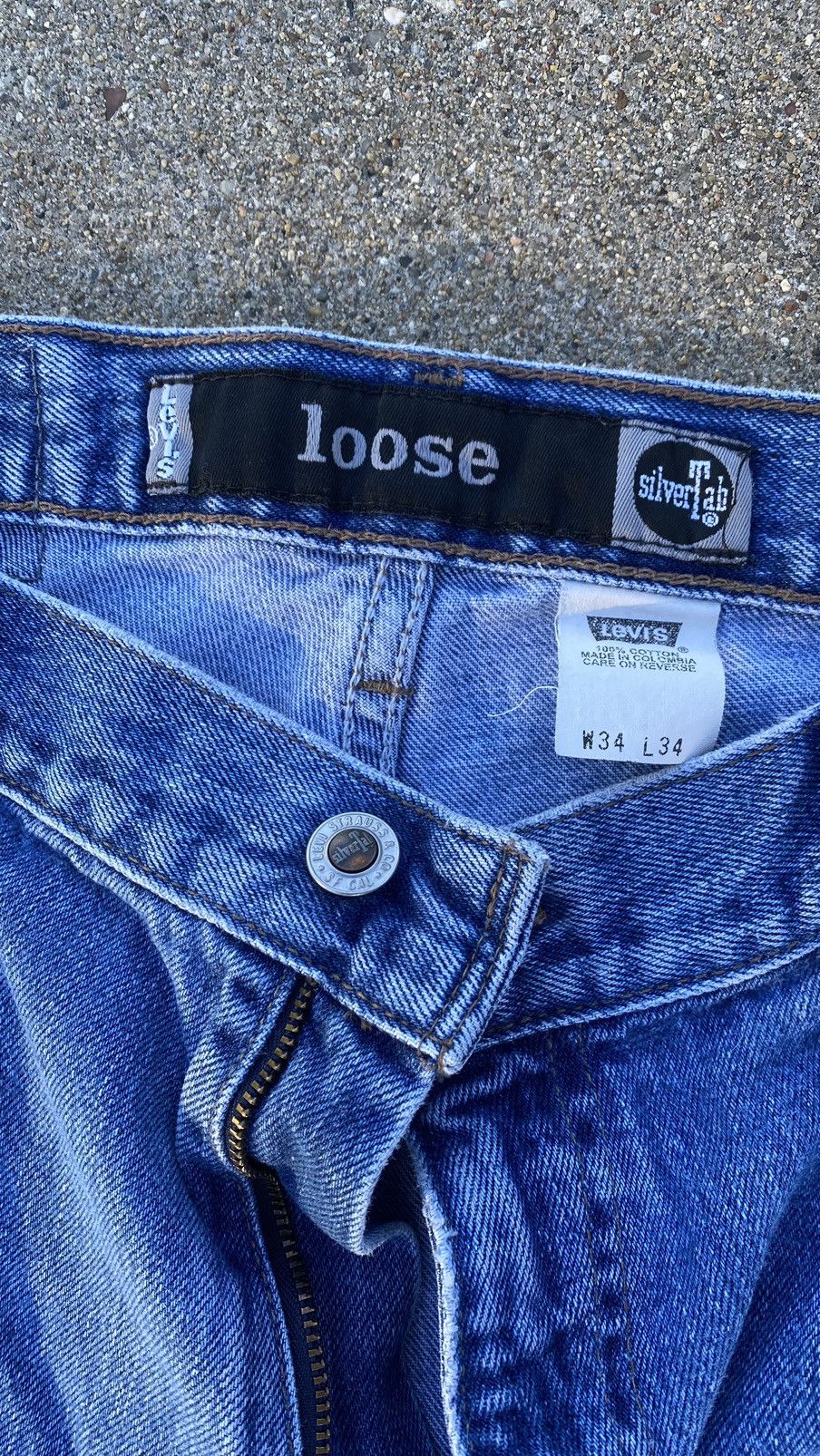 Levi's VTG 2000s Y2K Levi's Loose Silver Tab Size US 34 / EU 50 - 3 Thumbnail