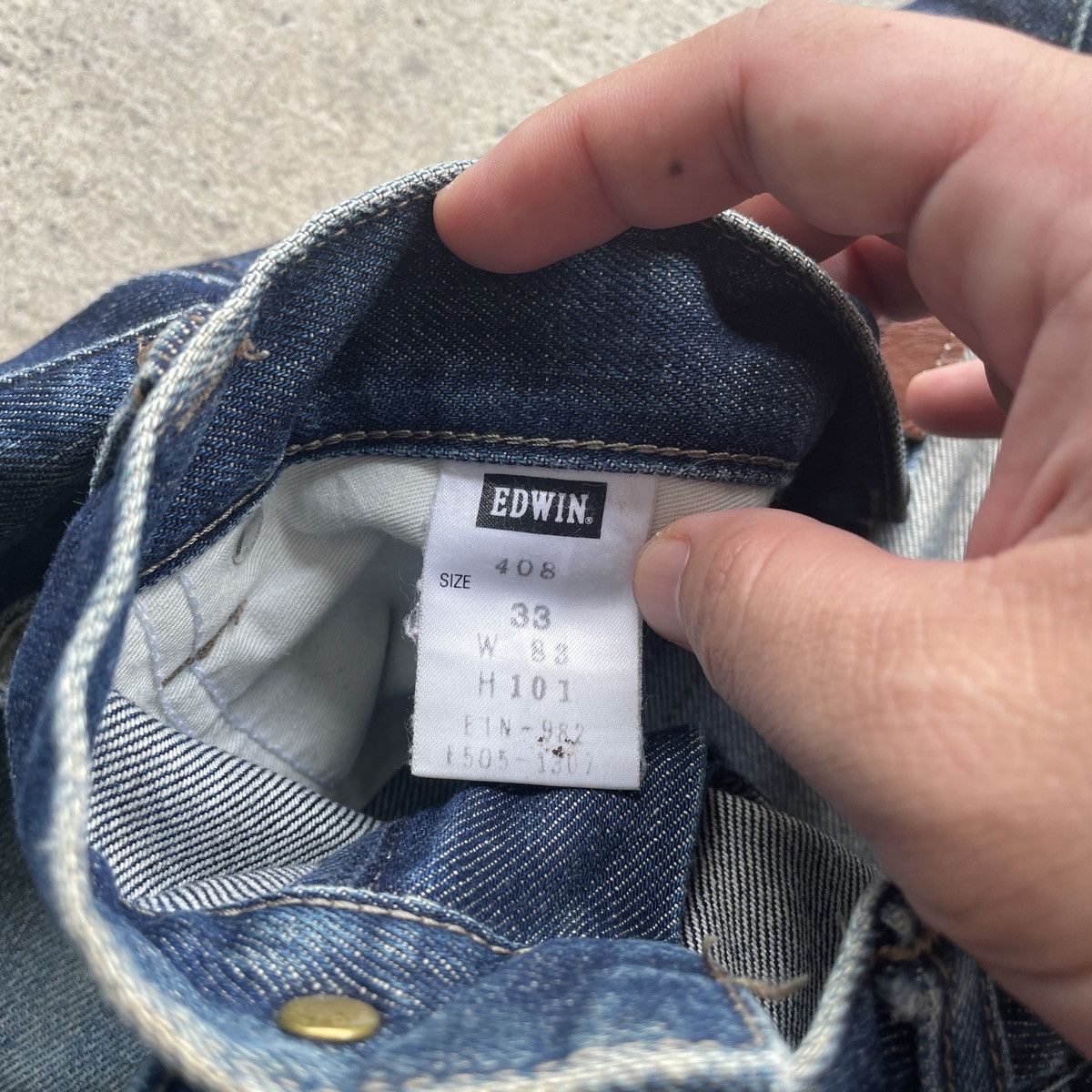 Japanese Brand W32 Vintage Edwin 403 Faded Jeans Denim Pants Size US 32 / EU 48 - 7 Thumbnail