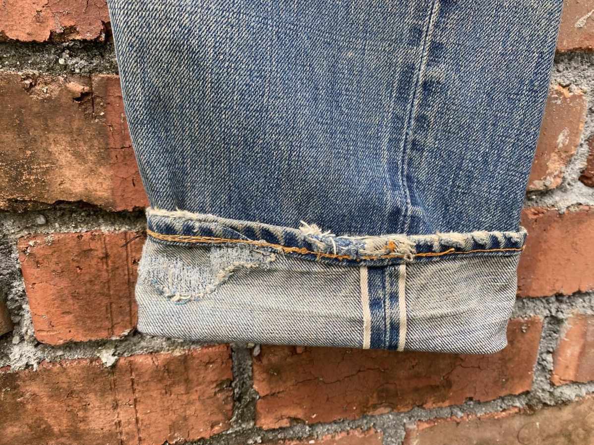 Levi's Vintage Clothing W33x30.5 Vintage levi's 505 redline big E distress repaired Size US 33 - 7 Thumbnail