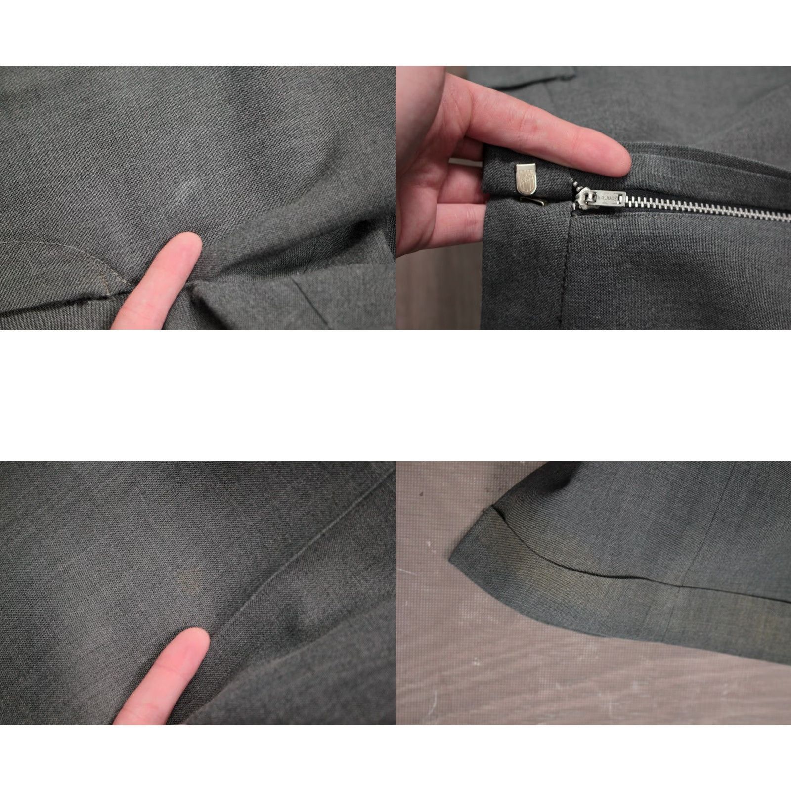 Vintage VINTAGE Men's VTG 1960s Grey Wool Blend Drop Loop Pants Sz 36 60s - 1960s Pants, Wool Blend, Grey, 36x29, Regular, Mens Size US 36 / EU 52 - 8 Thumbnail