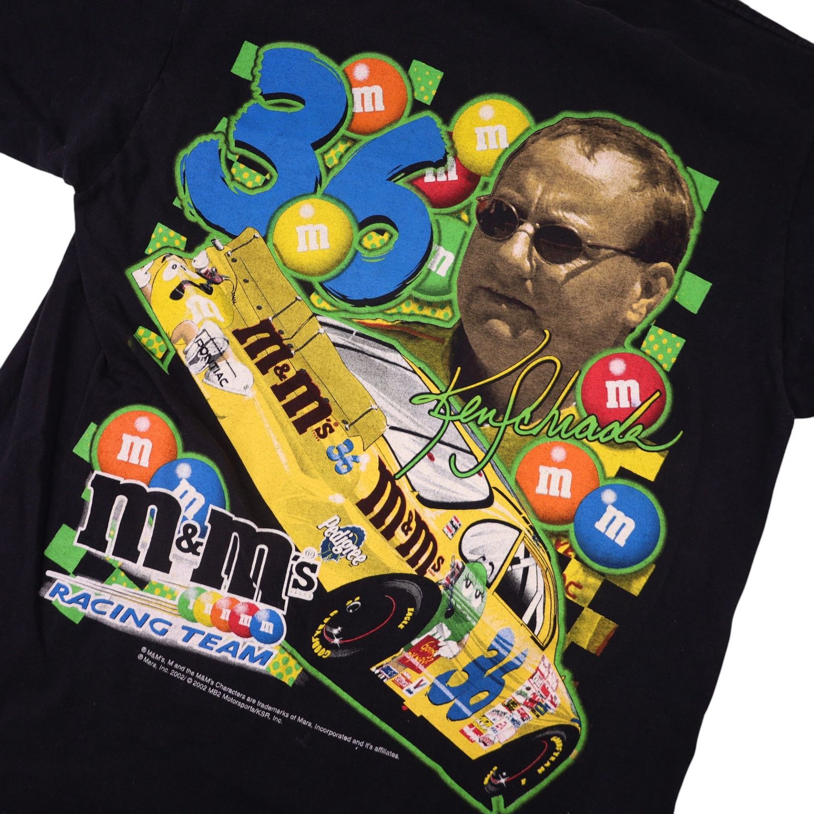 NASCAR × Vintage Vintage Y2k M&Ms Racing Team Front/back Graphic T Shirt Size US M / EU 48-50 / 2 - 9 Thumbnail