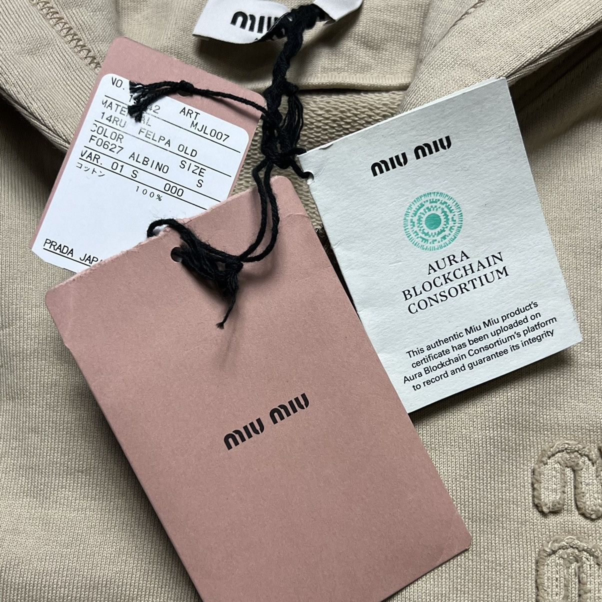 Miu Miu × Prada miu miu Embroidery Logo Zip Hoodie Size US S / EU 44-46 / 1 - 5 Thumbnail
