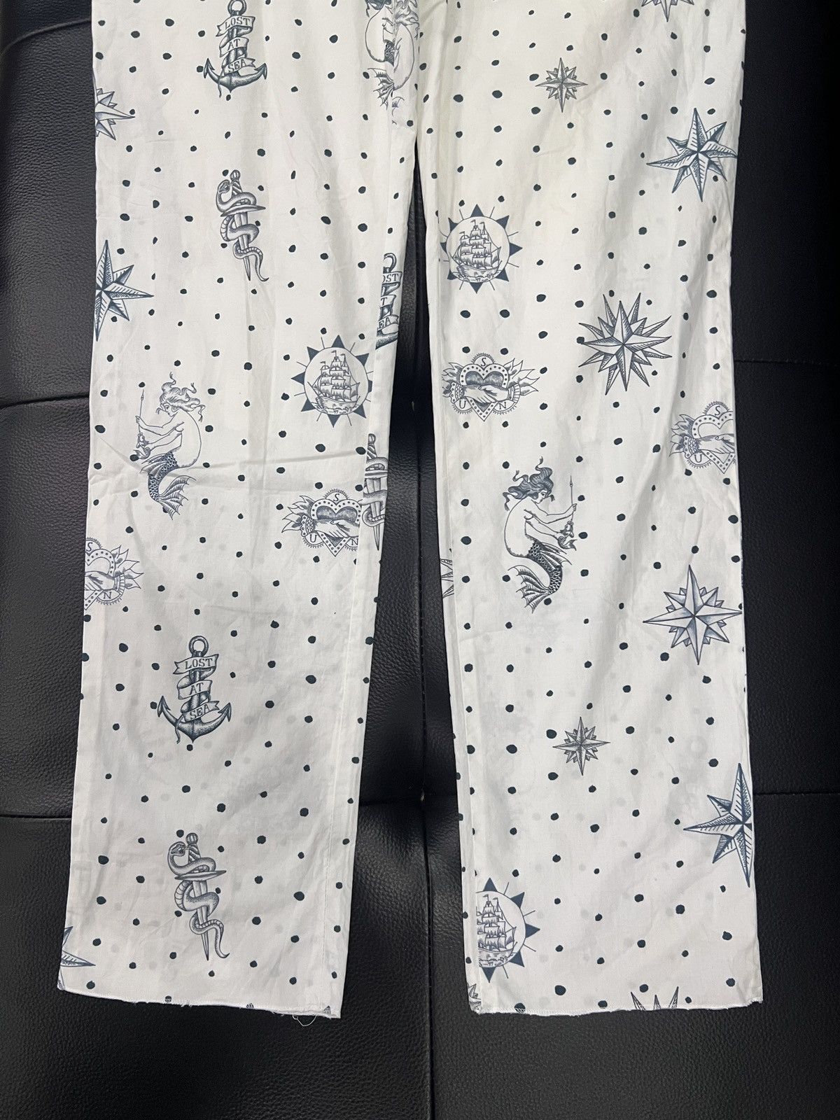 Alexander McQueen Alexander McQueen Runway Nautical Tattoo Mermaid / Anchor / Size US 32 / EU 48 - 5 Thumbnail