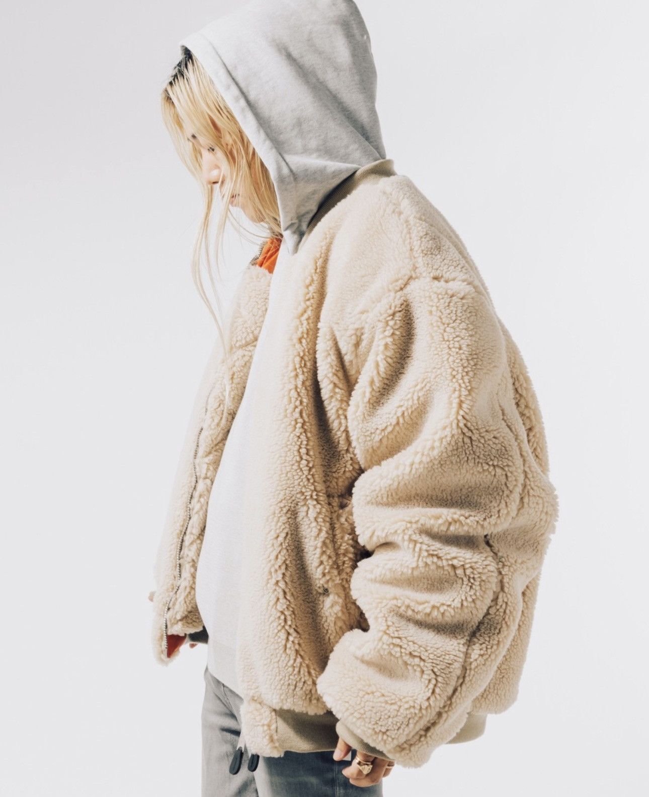Fostex Garments Fostex x Nubian MA-1 Hooded Fleece Bomber Jacket Size US XL / EU 56 / 4 - 10 Thumbnail