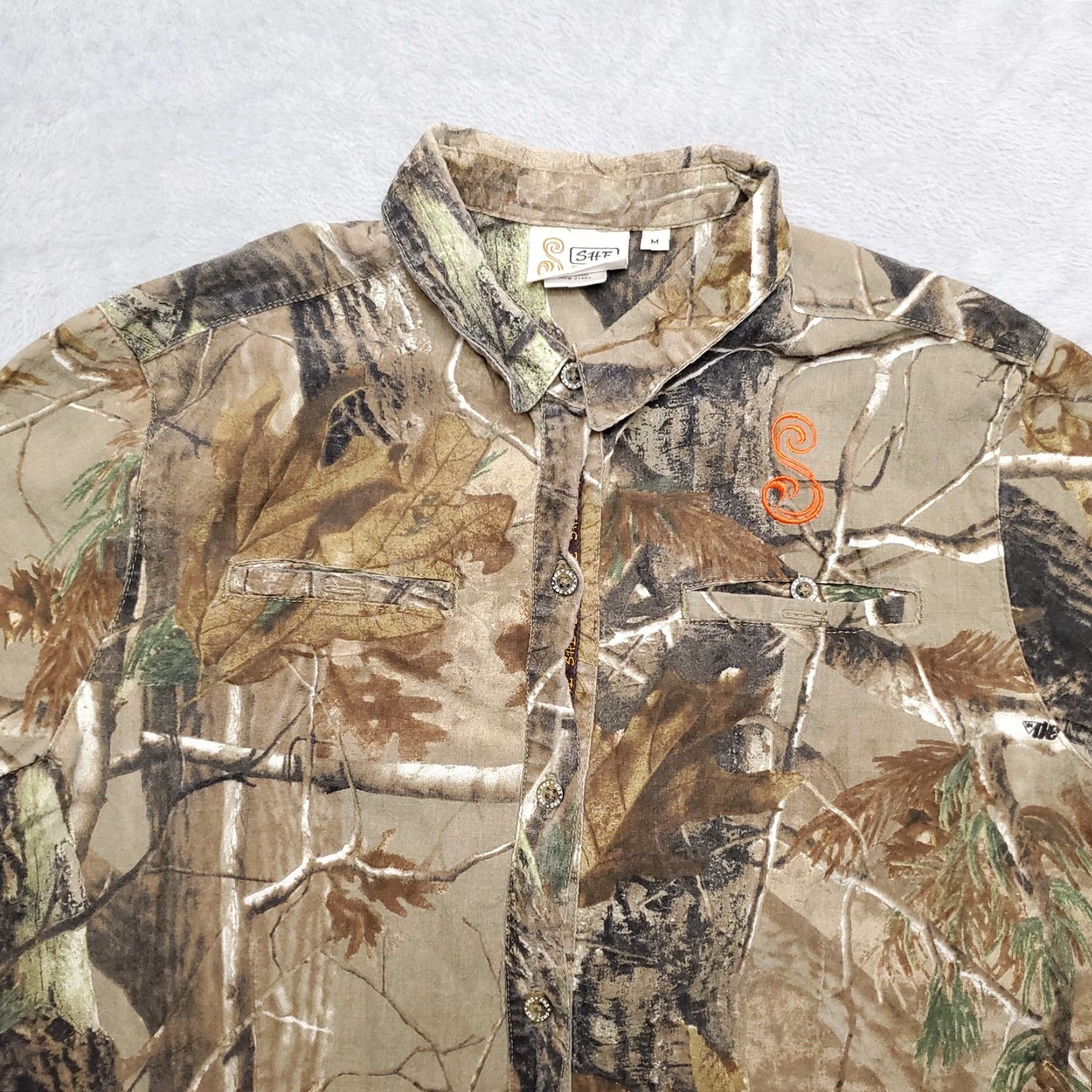 Realtree VINTAGE She Outdoor Apparel Camo Shirt Womens Medium Realtree Camoflage Long Sleeve Camo Size M / US 6-8 / IT 42-44 - 2 Thumbnail