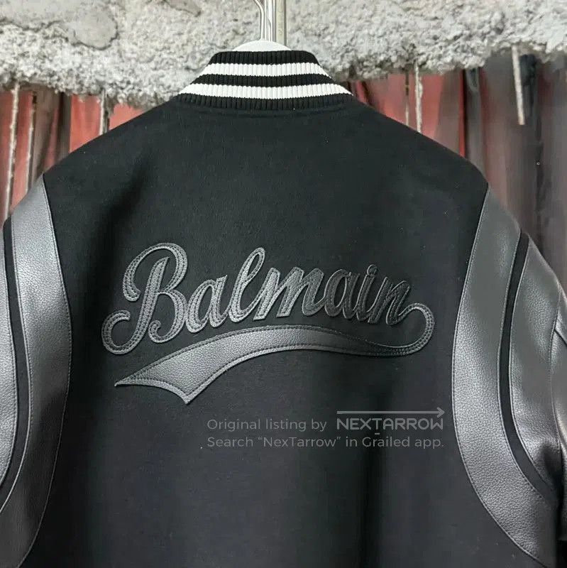 Balmain Balmain Black Long Sleeve Varsity Jacket . Size US M / EU 48-50 / 2 - 2 Thumbnail
