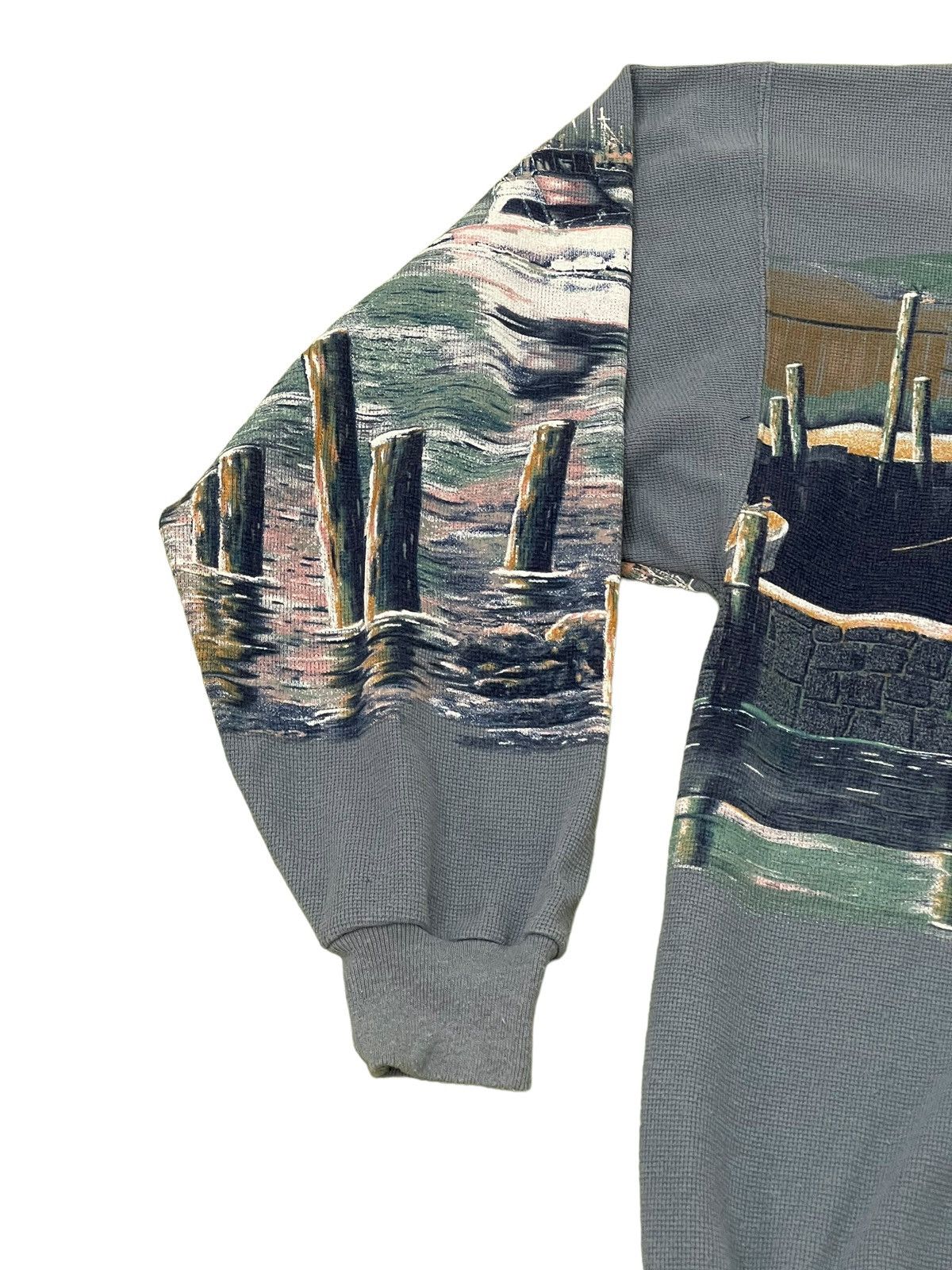 Vintage Vtg Art Unlimited Sportswear Sweatshirt Lake Printed 5🟩7 Size US XXL / EU 58 / 5 - 7 Thumbnail