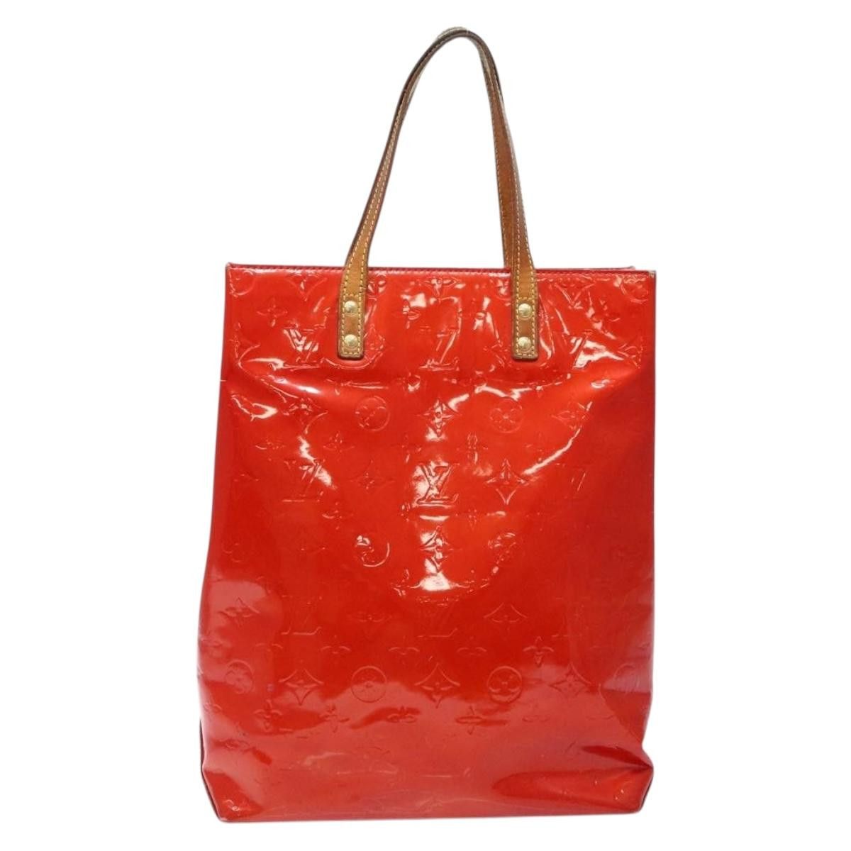 Louis Vuitton LOUIS VUITTON Monogram Vernis Reade MM Hand Bag Red Rouge Size ONE SIZE - 2 Thumbnail