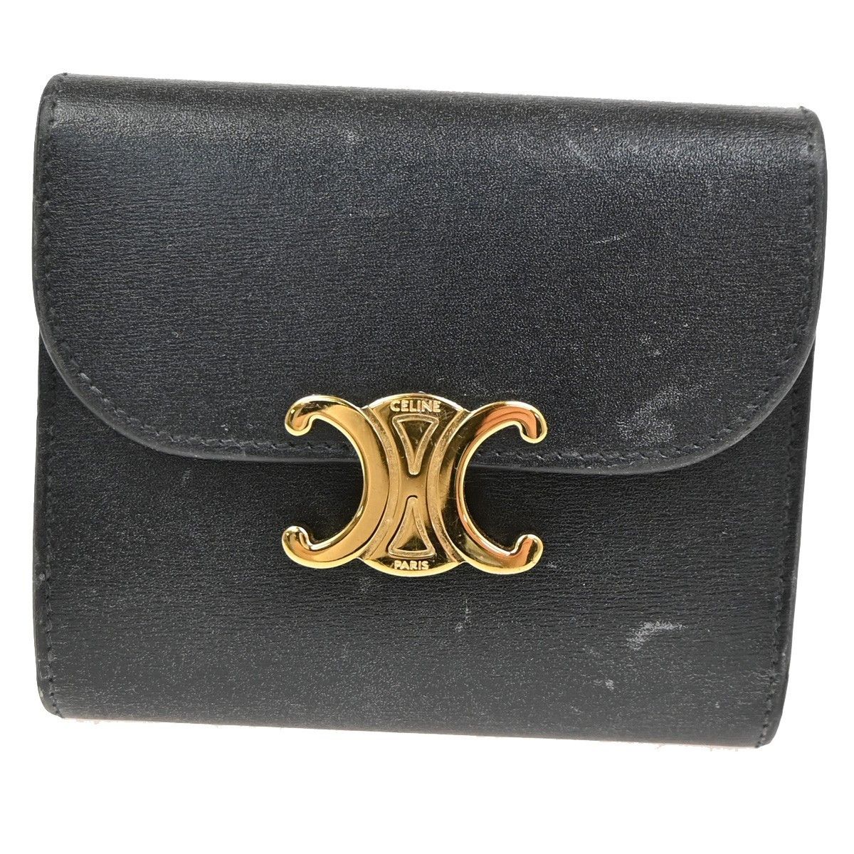 Celine Celine Triomphe Trifold Wallet Leather Size ONE SIZE - 1 Thumbnail