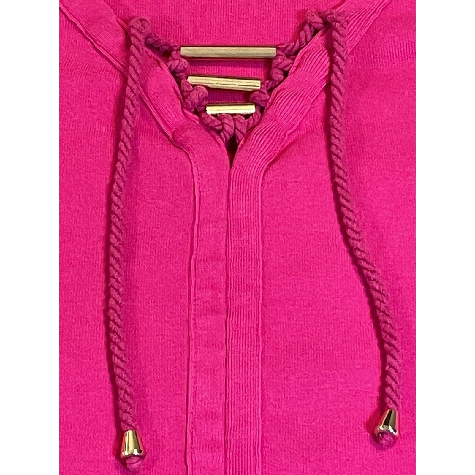 Other Rafaela V-Neck Gold Bar Pink Cotton Short Sleeve T Shirt Wom Size S / US 4 / IT 40 - 8 Thumbnail