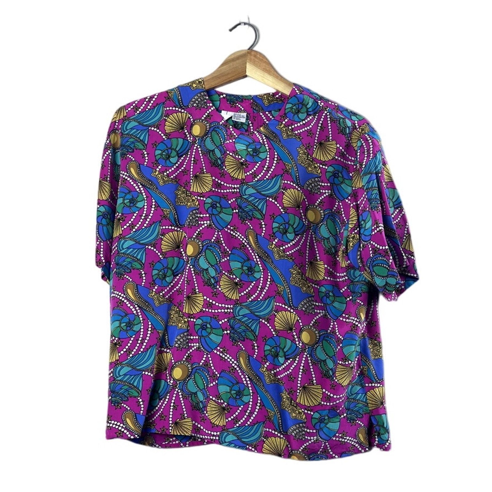 Vintage Vintage Vibrant Silk Sunny Leigh Blouse M Size M / US 6-8 / IT 42-44 - 1 Thumbnail