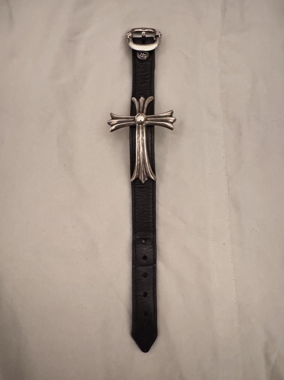 Chrome Hearts Chrome Hearts Cross Gunslinger Leather Bracelet Size ONE SIZE - 4 Thumbnail