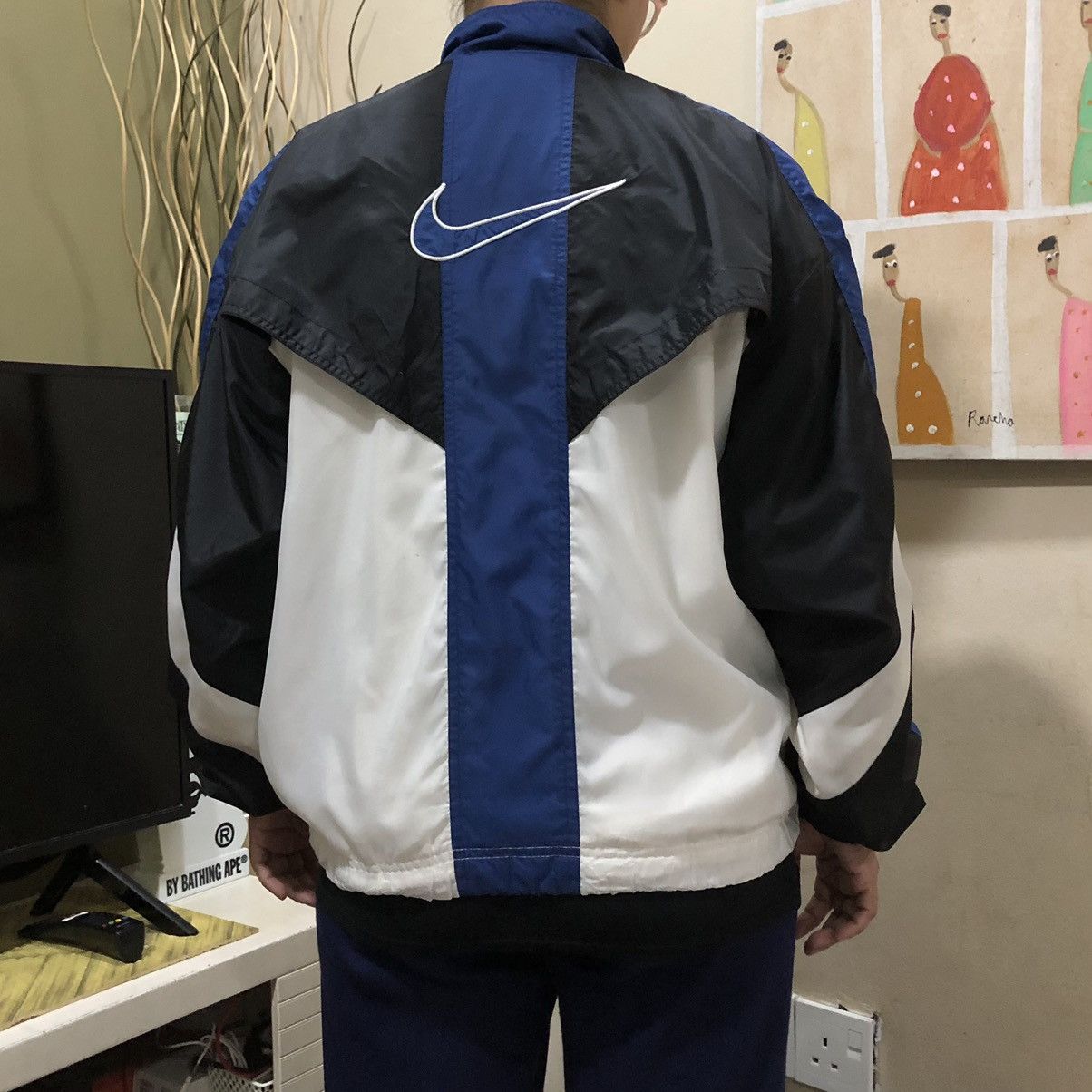 Nike Vintage 90s NIKE Swoosh Windbreaker Women Jacket Size M / US 6-8 / IT 42-44 - 3 Thumbnail
