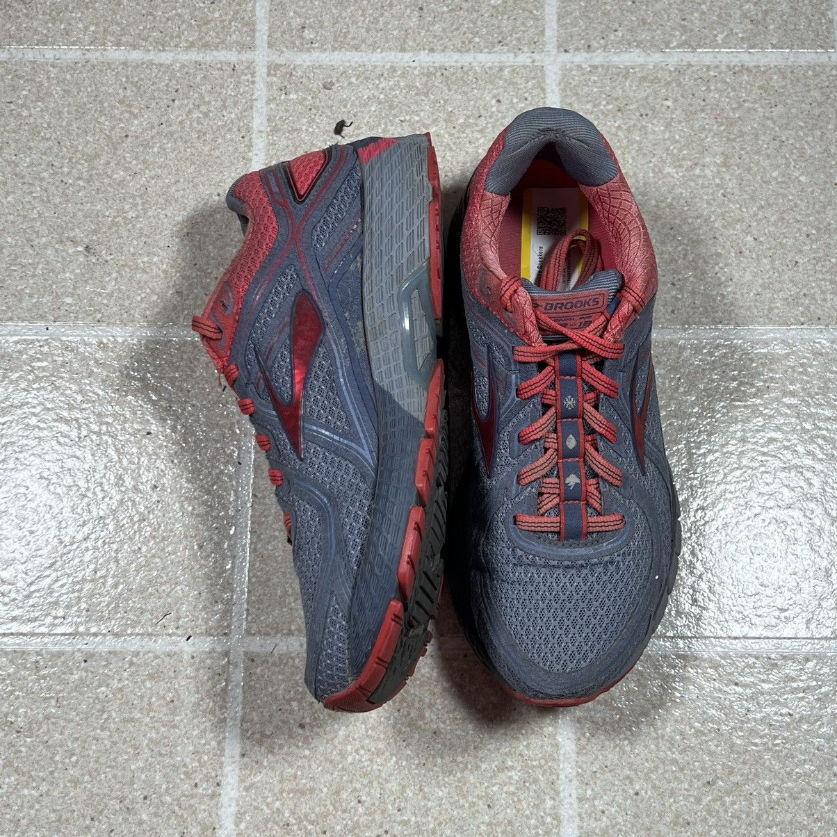 Brooks Brooks Adrenaline ASR 13 Running Shoes Sneakers Grey Coral Size US 8 / IT 38 - 3 Thumbnail