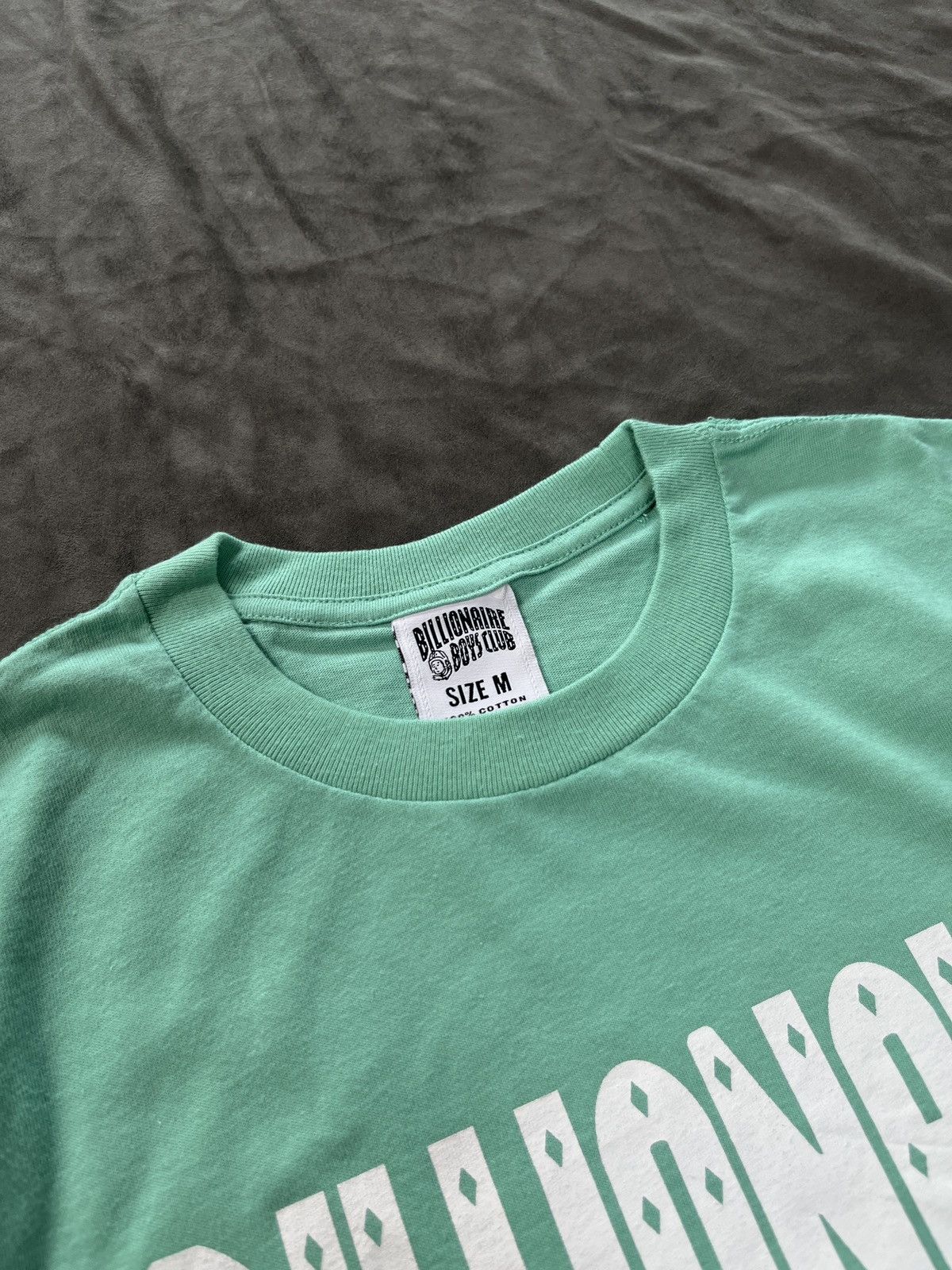Billionaire Boys Club Rare Billionaire Boys Club BBC White Straight Logo Green Tee Size US M / EU 48-50 / 2 - 2 Thumbnail