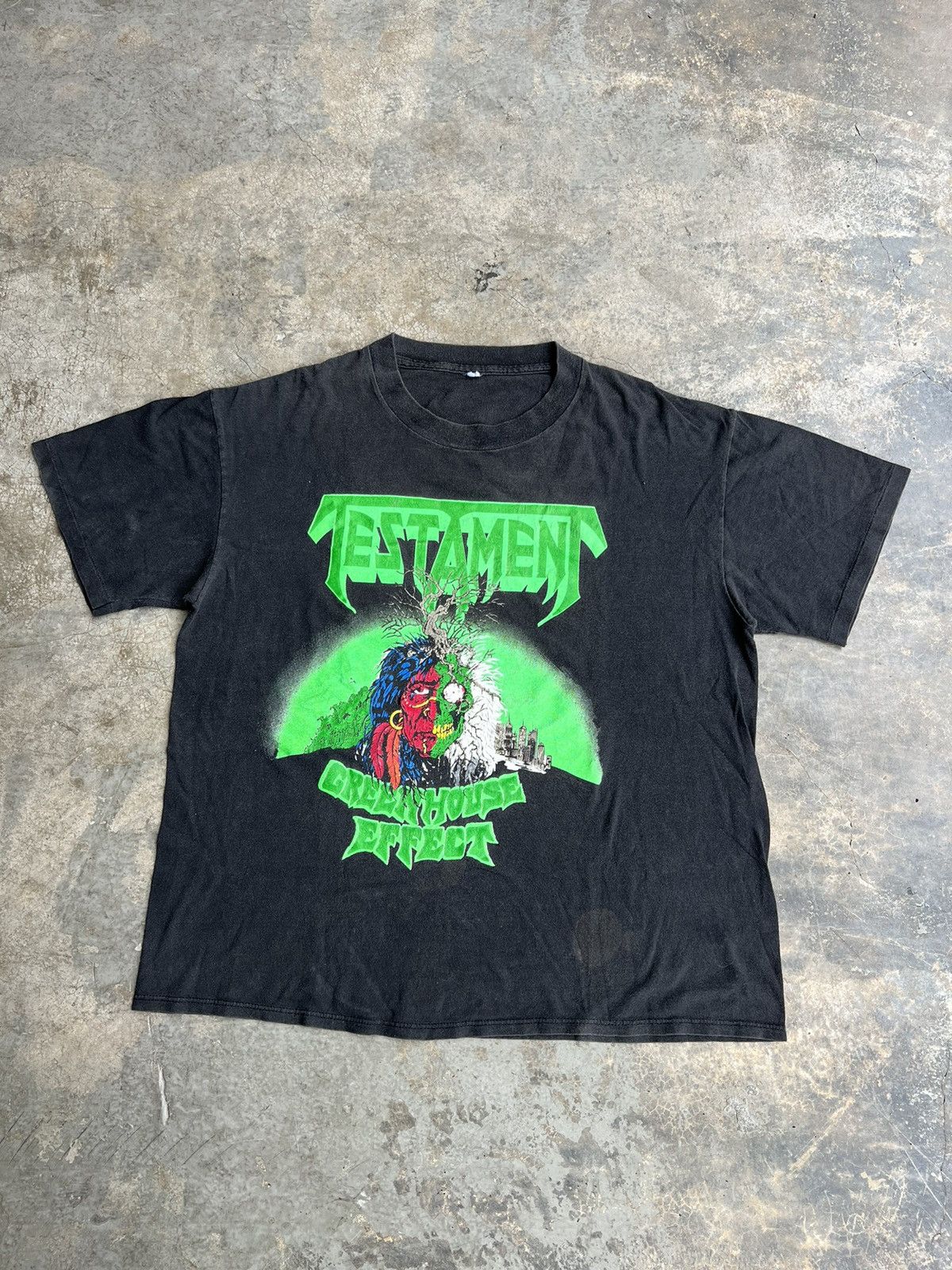Band Tees (XL) 1989 Vintage Testament GreenHouse Effect Tour Band Tees Size US XL / EU 56 / 4 - 1 Thumbnail