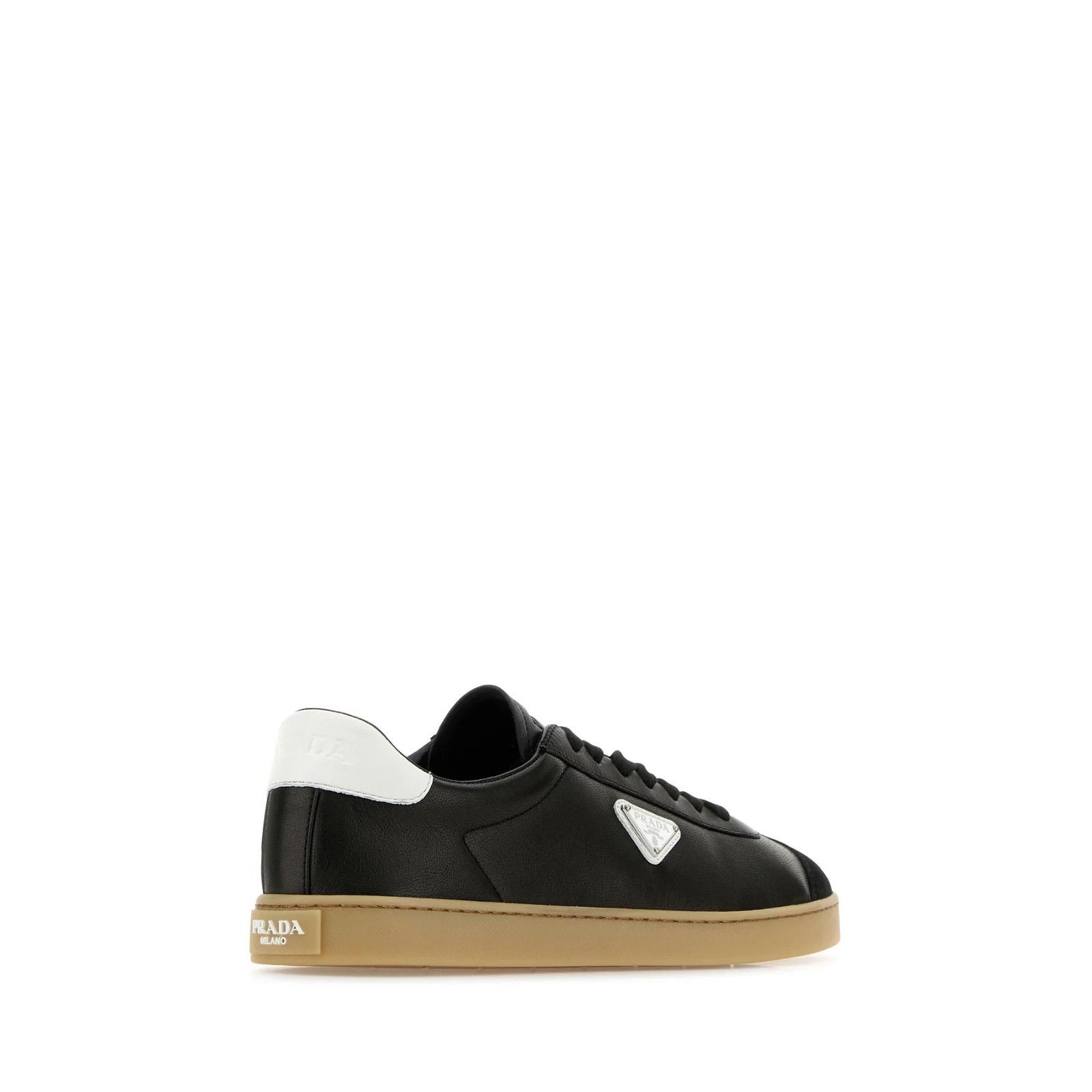 Prada PRADA Black Leather Sneakers New And Authentic (Men's size:7 Size US 7 / EU 40 - 3 Thumbnail