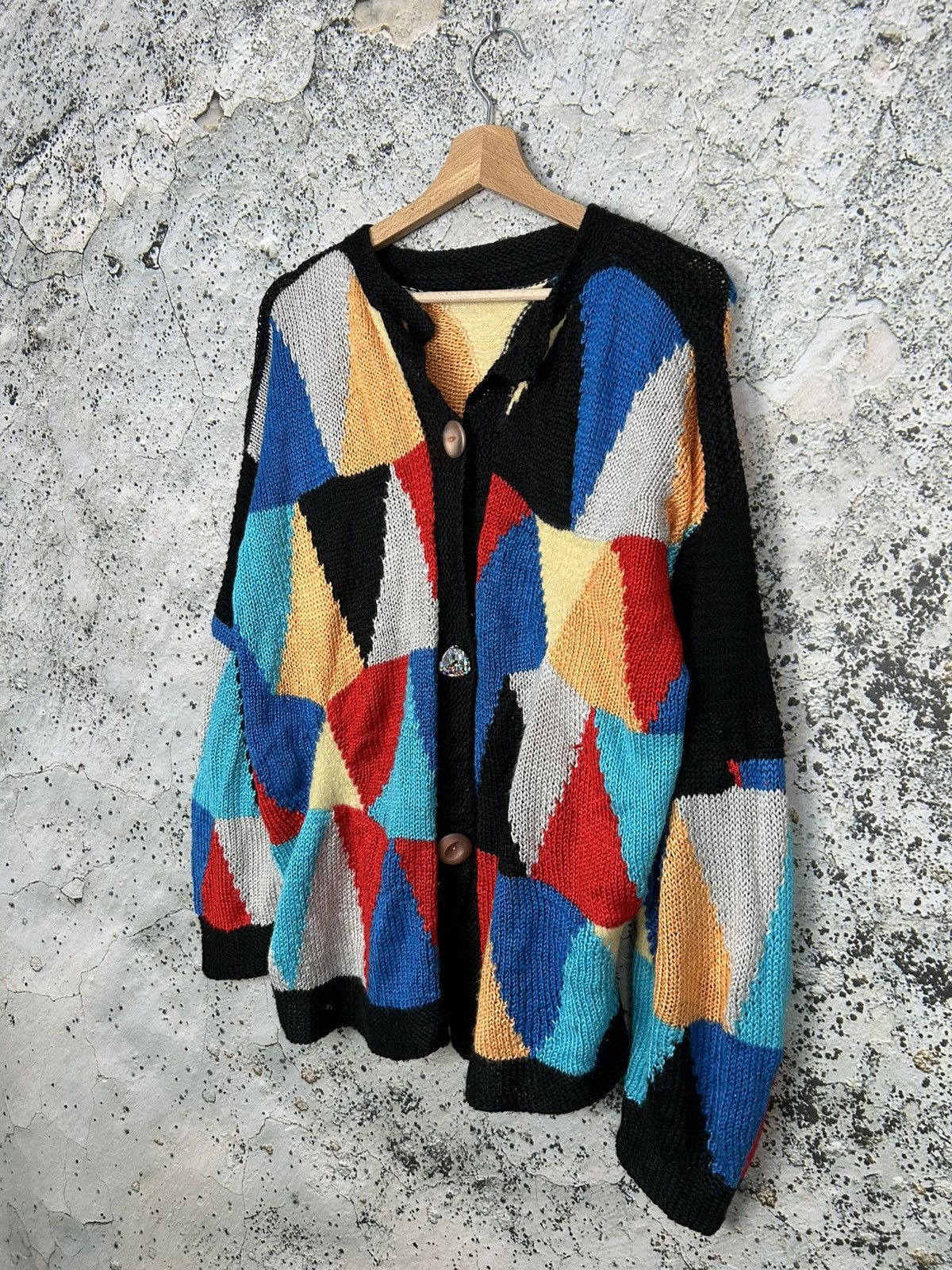 Vintage Vintage Avant Grade Hand Made Japanese Cardigan Sweater Size US M / EU 48-50 / 2 - 2 Thumbnail