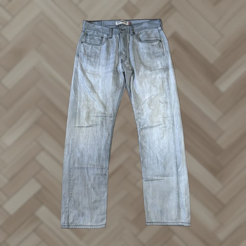 Levi's Levi's 505 Jeans Mens Straight Fit Gray 5-Pocket Denim sz 34x34 Medium Wash Jeans Regular Mens Size US 34 / EU 50 - 1 Thumbnail