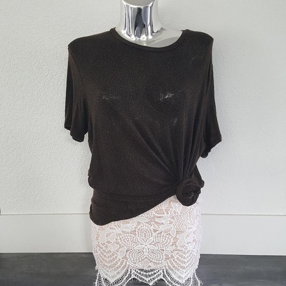 Designer Black Chocolate Melville Oversized Short Sleeve Size ONE SIZE - 1 Thumbnail