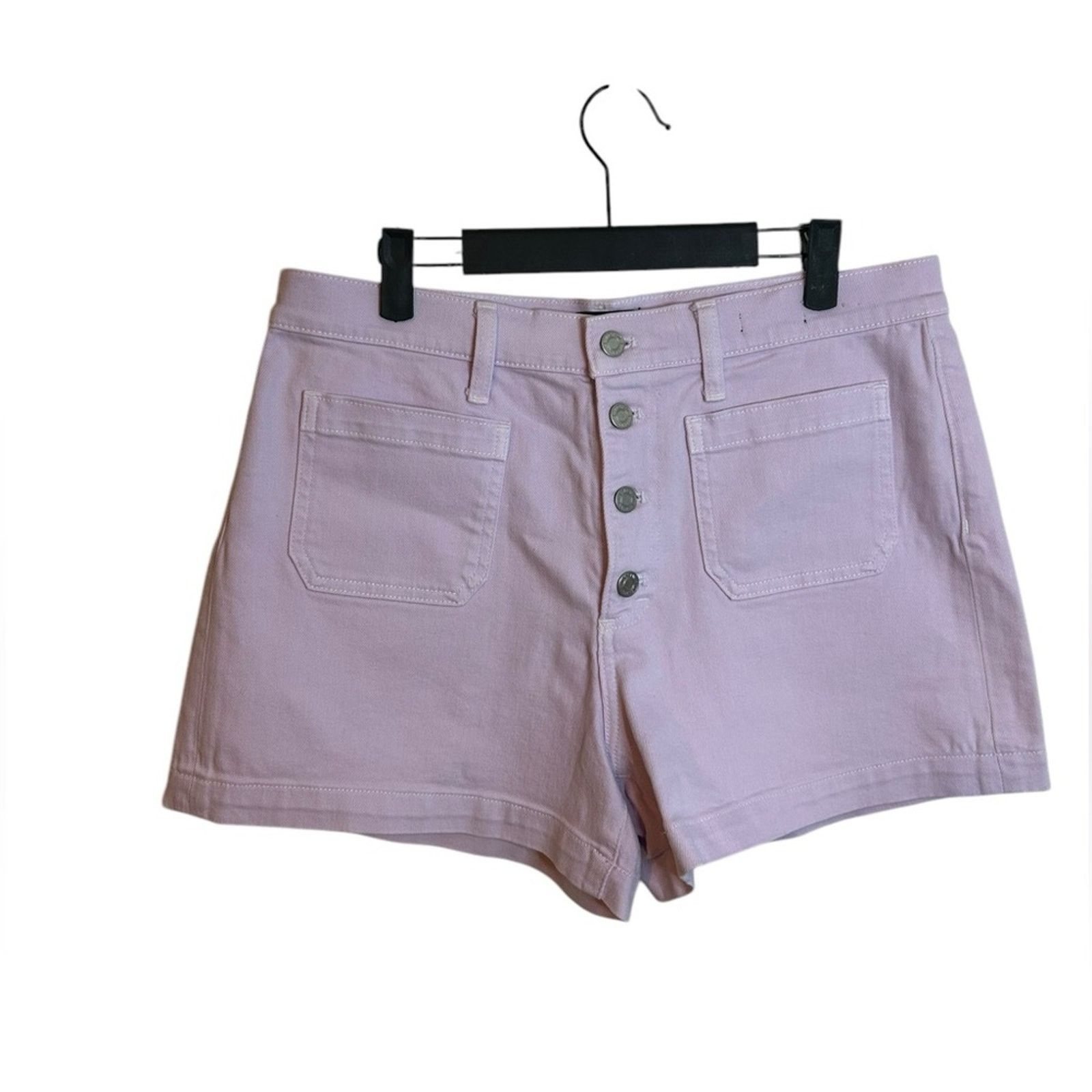 J.Crew Nwt J.Crew Lilac High-Rise Denim Shorts With Patch Pockets Size 30" / US 8 / IT 44 - 1 Thumbnail