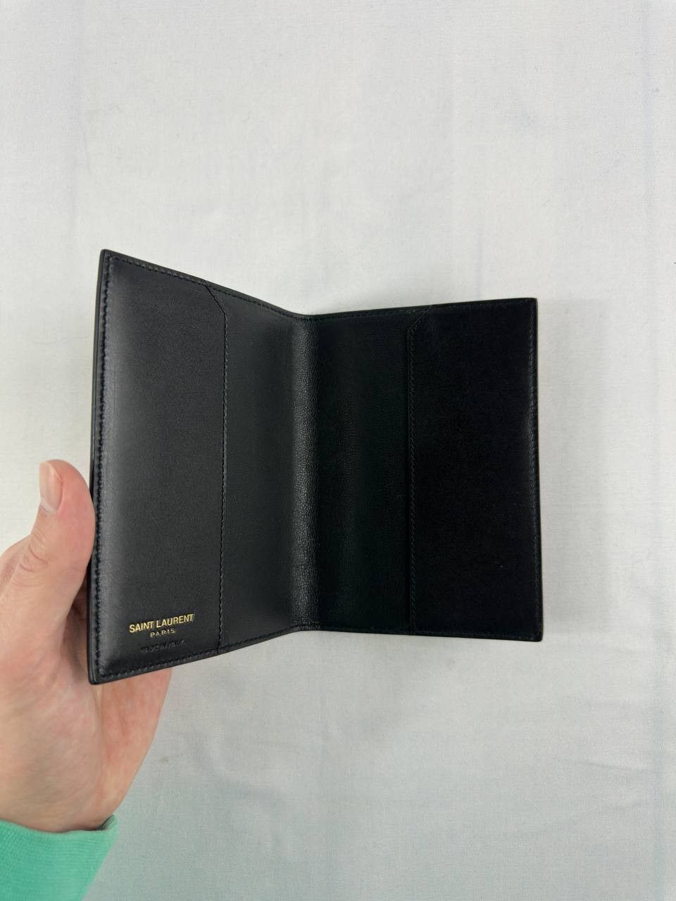 Saint Laurent Paris Saint Laurent Toile Monogram Passport Cover Holder - Brown Size ONE SIZE - 7 Thumbnail