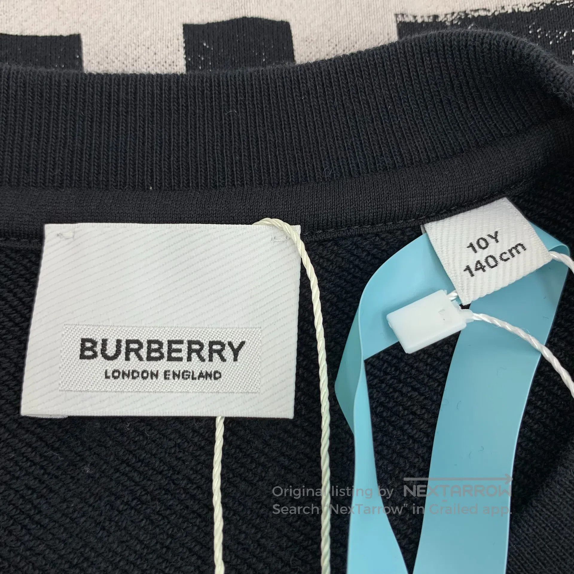 Burberry Burberry size 10y Black backpack printed cotton round neck Size US S / EU 44-46 / 1 - 5 Thumbnail