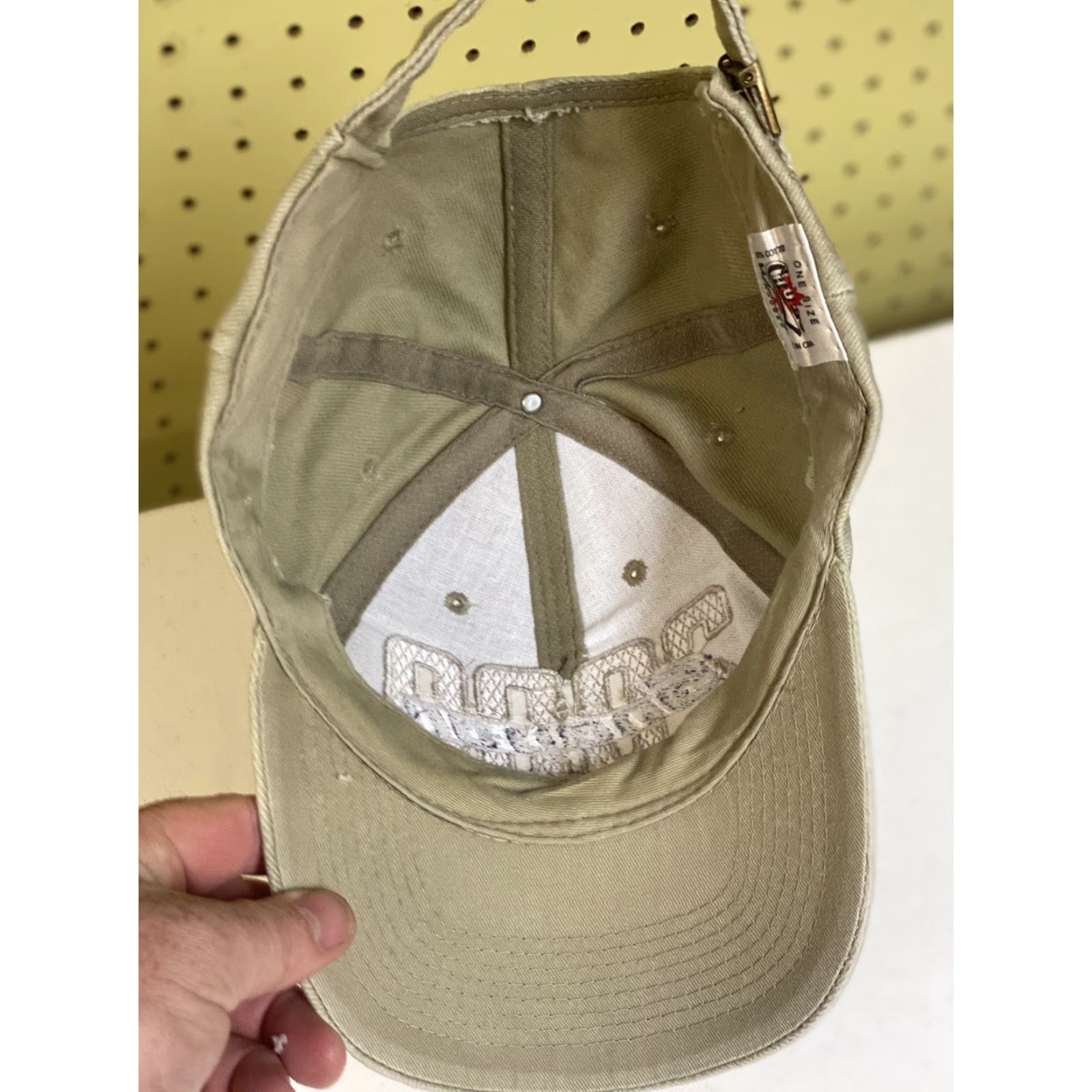 Vintage Snap-on 2000 Strapback Choko Racing Tan Baseball Cap Hat | Men Adjustable Cotton Brown Cap Size ONE SIZE - 4 Thumbnail