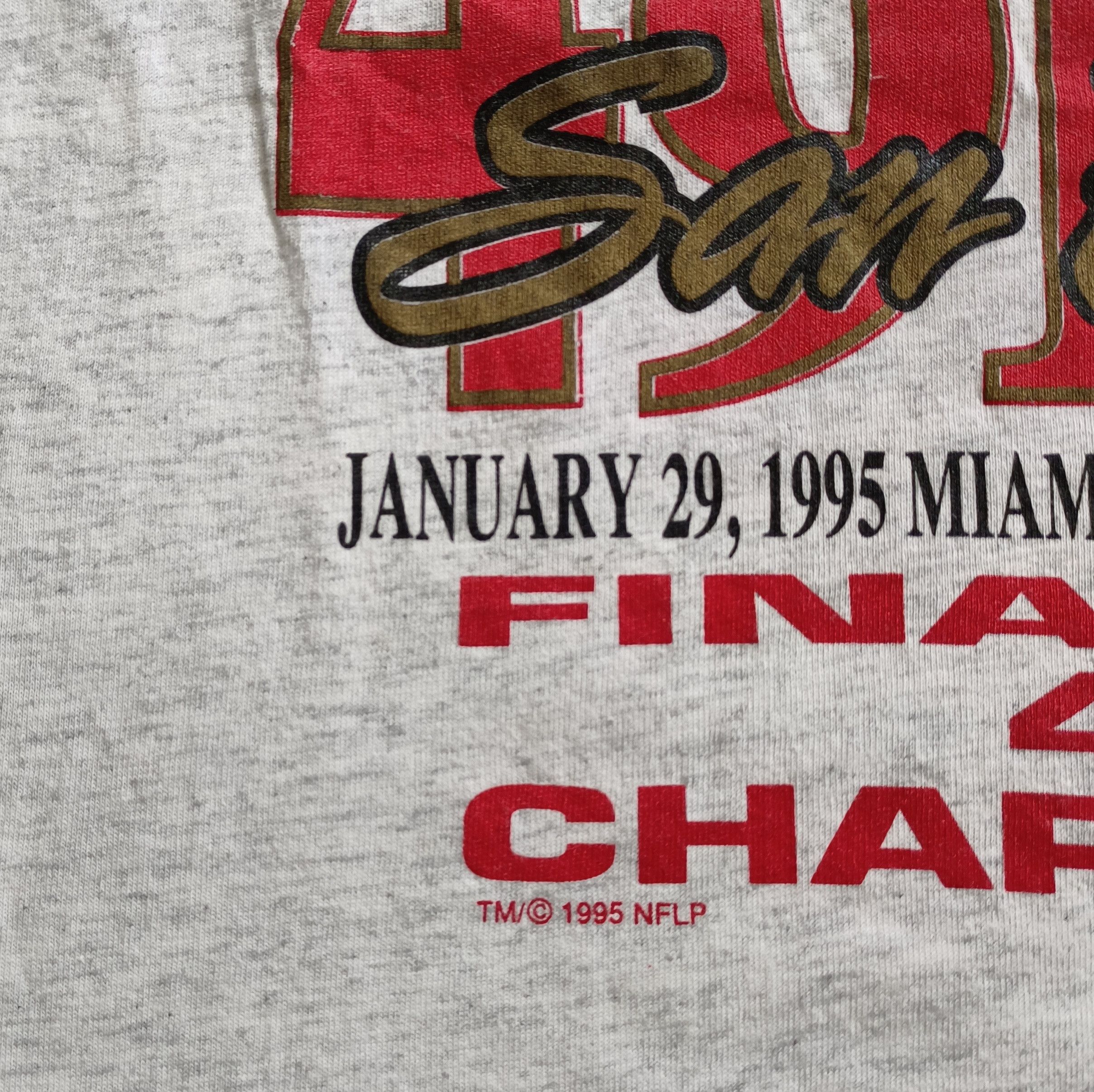 NFL × Vintage Vintage 95 NFL Super Bowl Final 49ers SF Size US XL / EU 56 / 4 - 3 Thumbnail