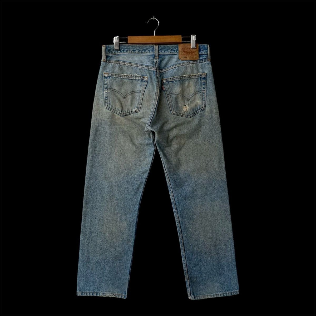 Levi's Vintage 90s Levi's 501xx Denim Jeans Thrashed Distressed Size US 33 - 3 Thumbnail